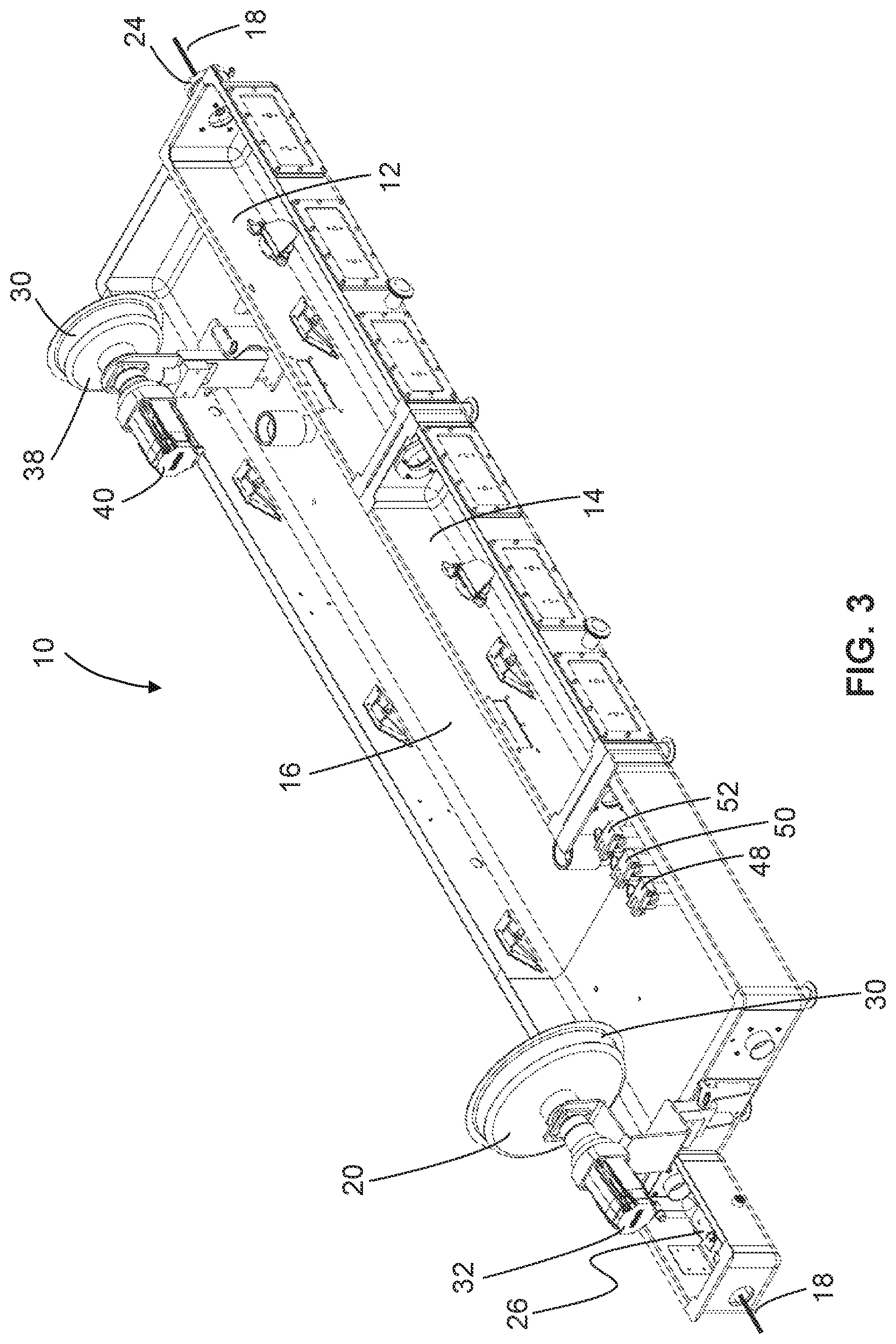 Patent US12318988 Figure 3 – Multi pass extrudate cooling tank and method