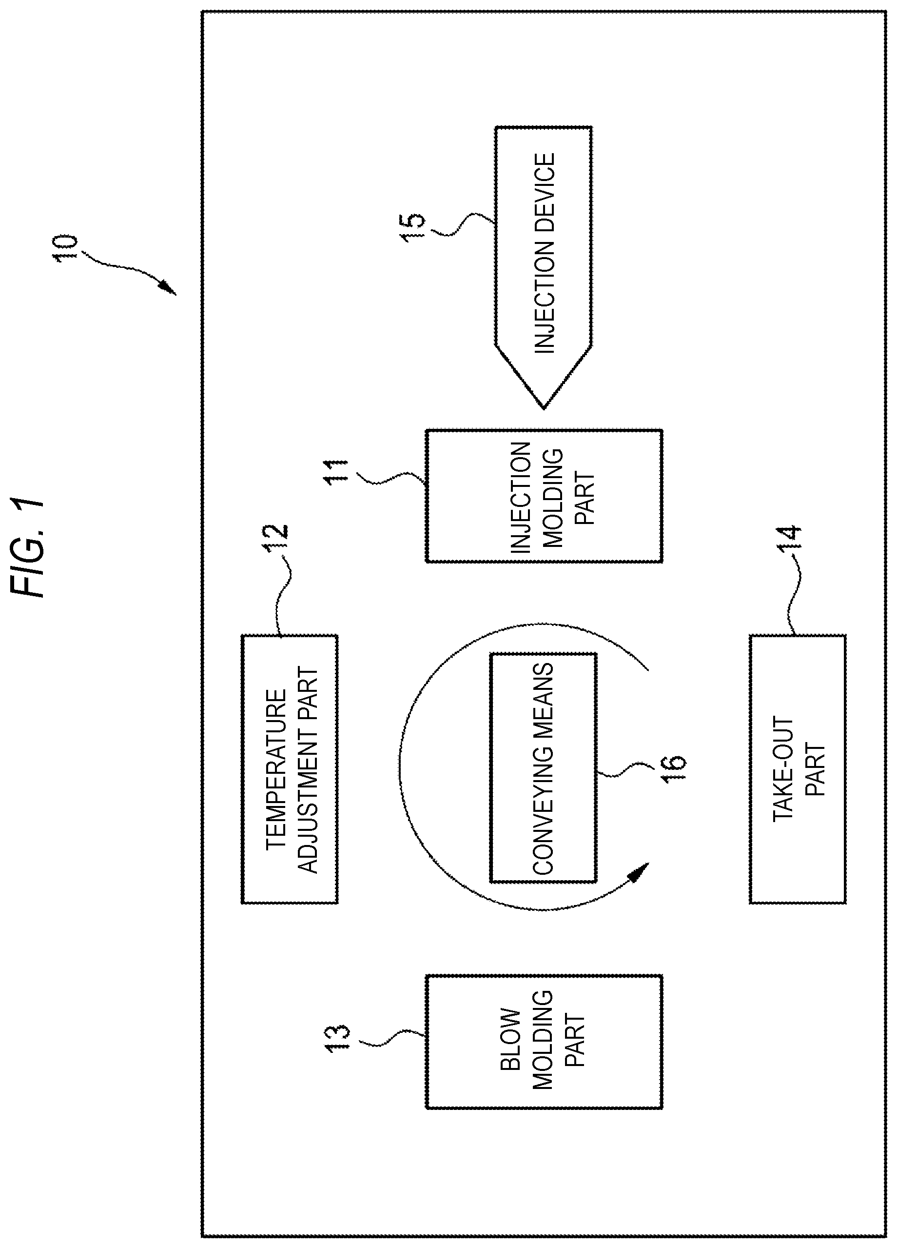Patent US12318989 Figure 1 – Method for manufacturing resin wide-mouthed container, manufacturing device, and resin wide-mouthed container