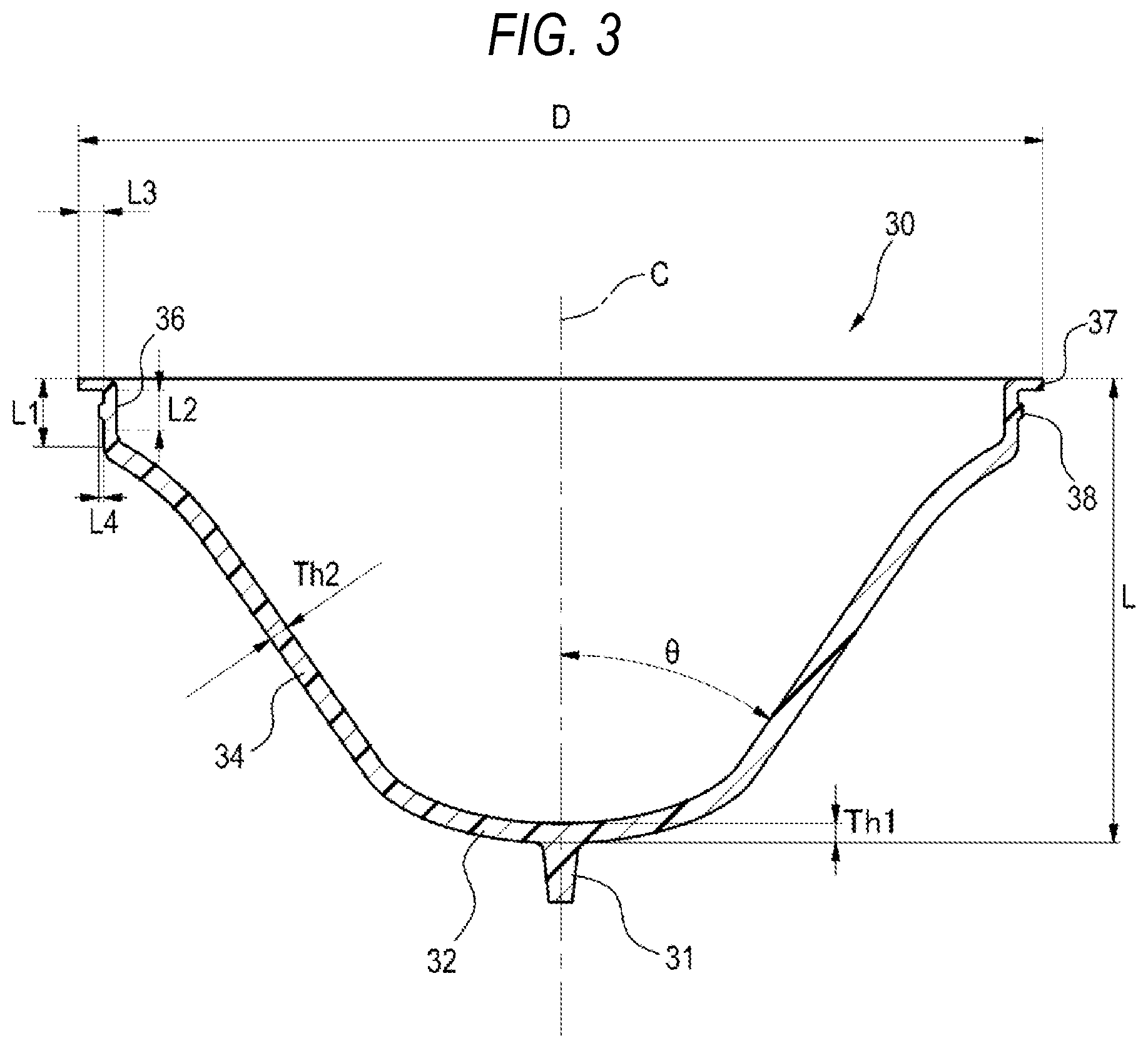 Patent US12318989 Figure 3 – Method for manufacturing resin wide-mouthed container, manufacturing device, and resin wide-mouthed container