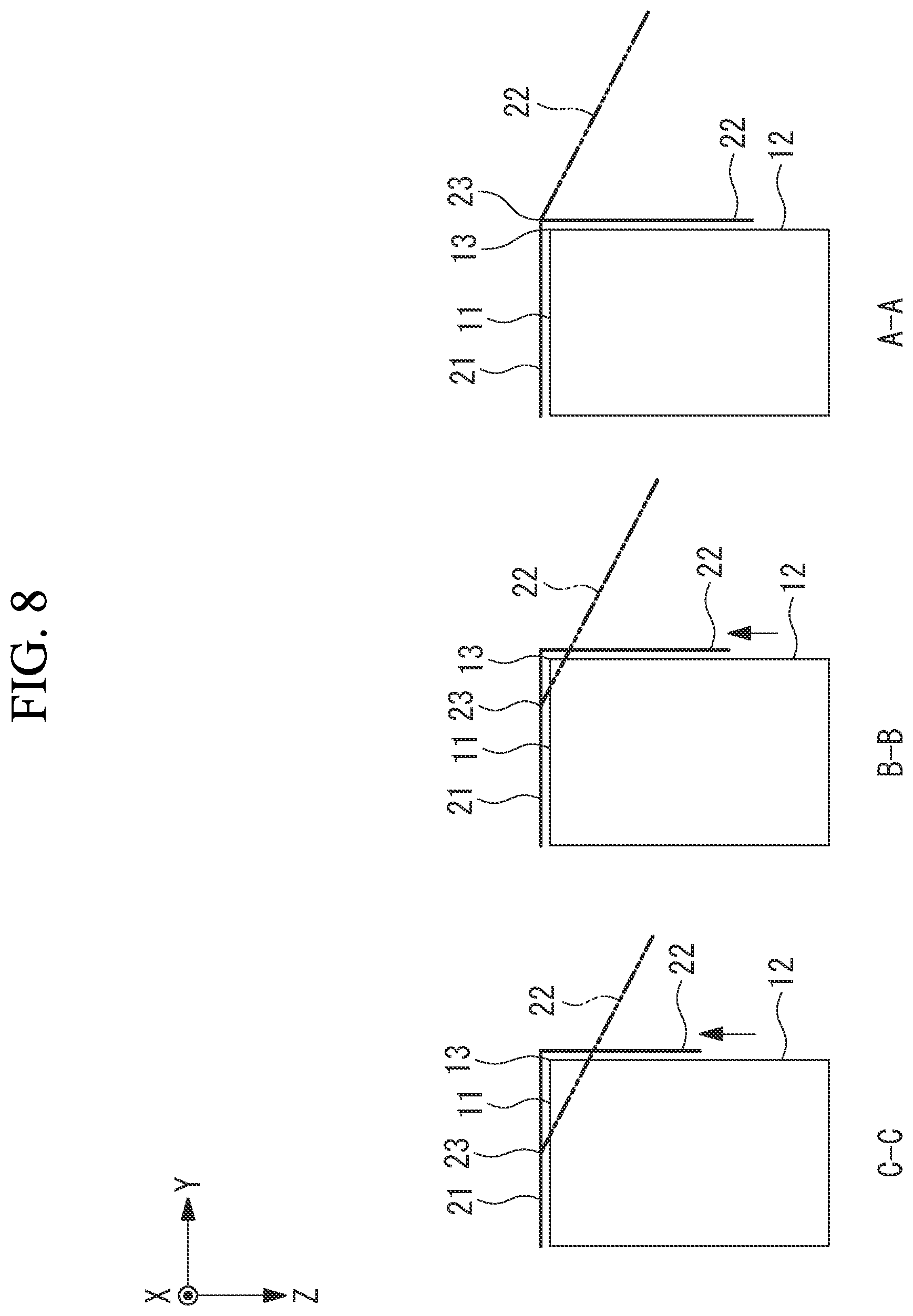 Patent US12318992 Figure 8 – Laminated body and forming method