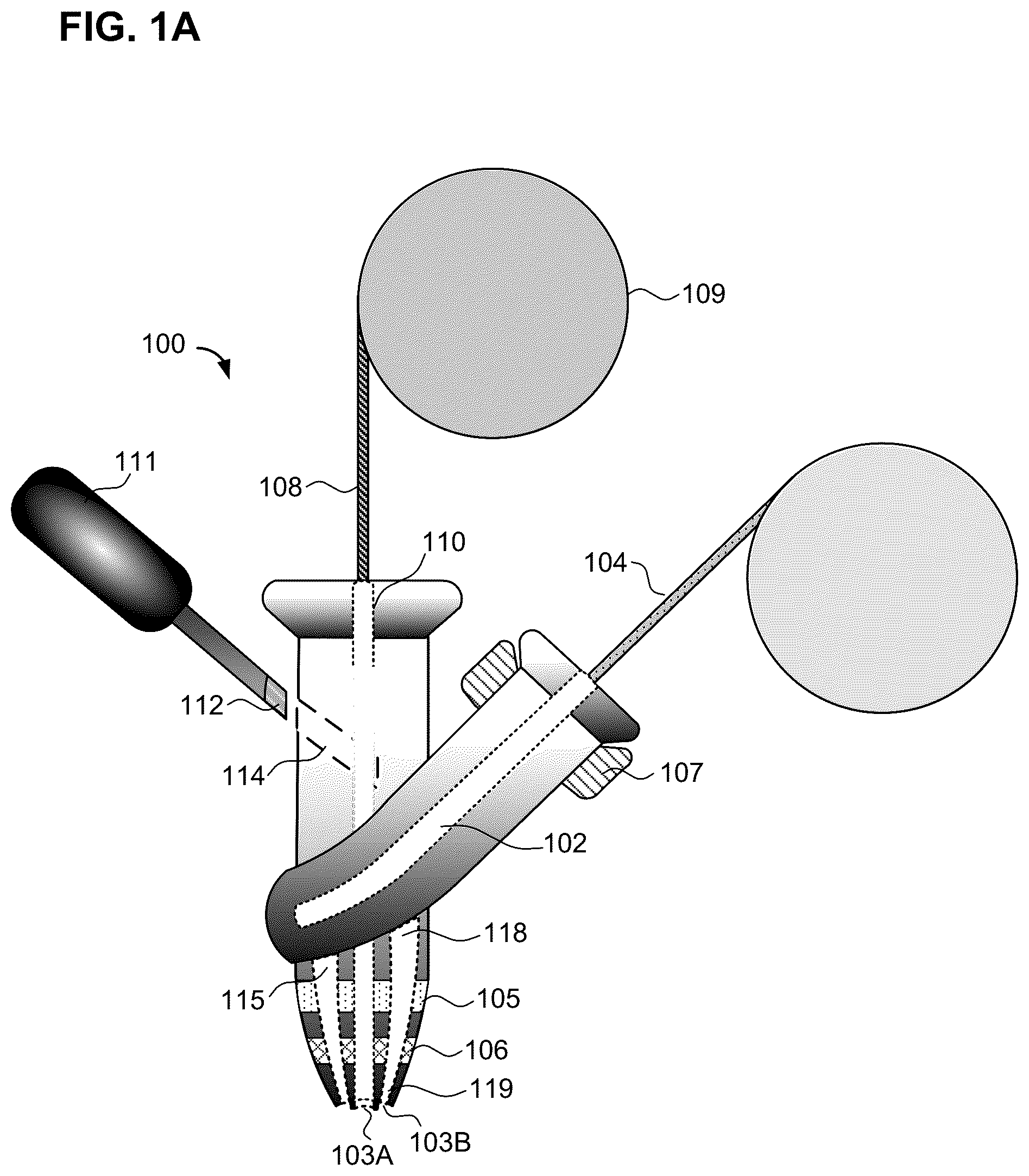 Patent US12318994 Figure 1 – Additive manufacturing techniques and systems to form composite materials