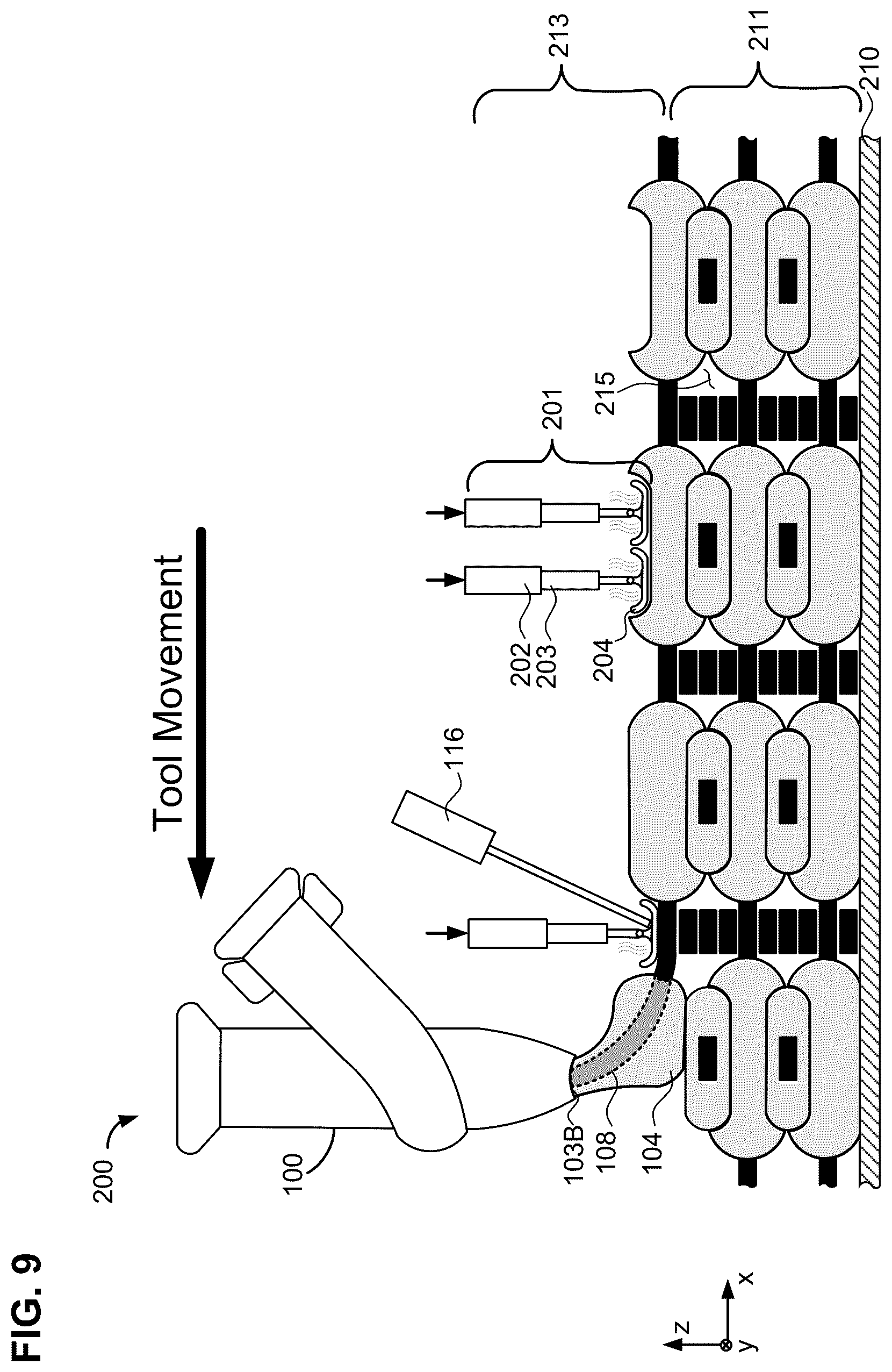 Patent US12318994 Figure 12 – Additive manufacturing techniques and systems to form composite materials