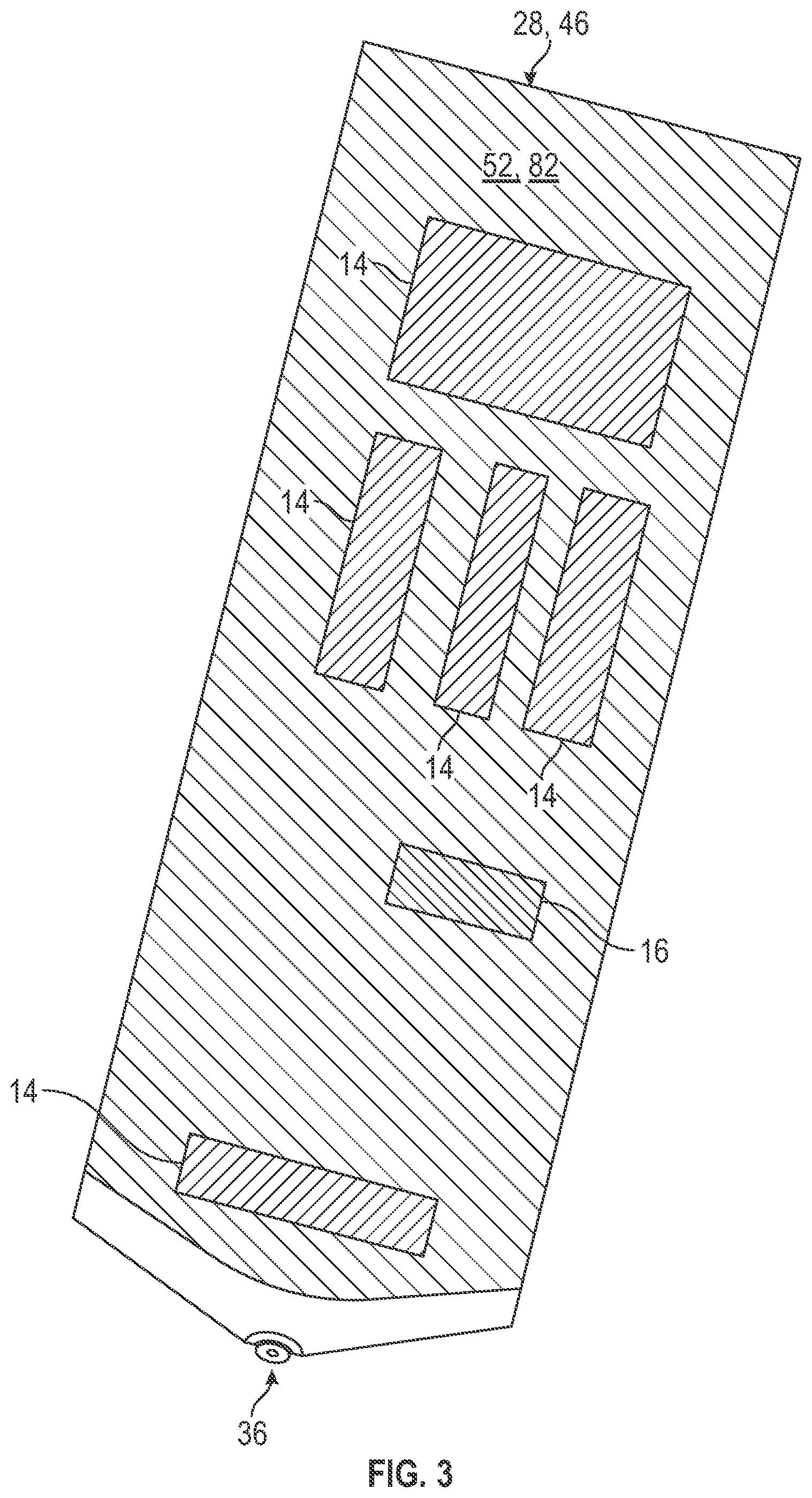 Patent US12318997 Figure 3 – Nozzle assembly with a serpentine path for printer head of 3D printer