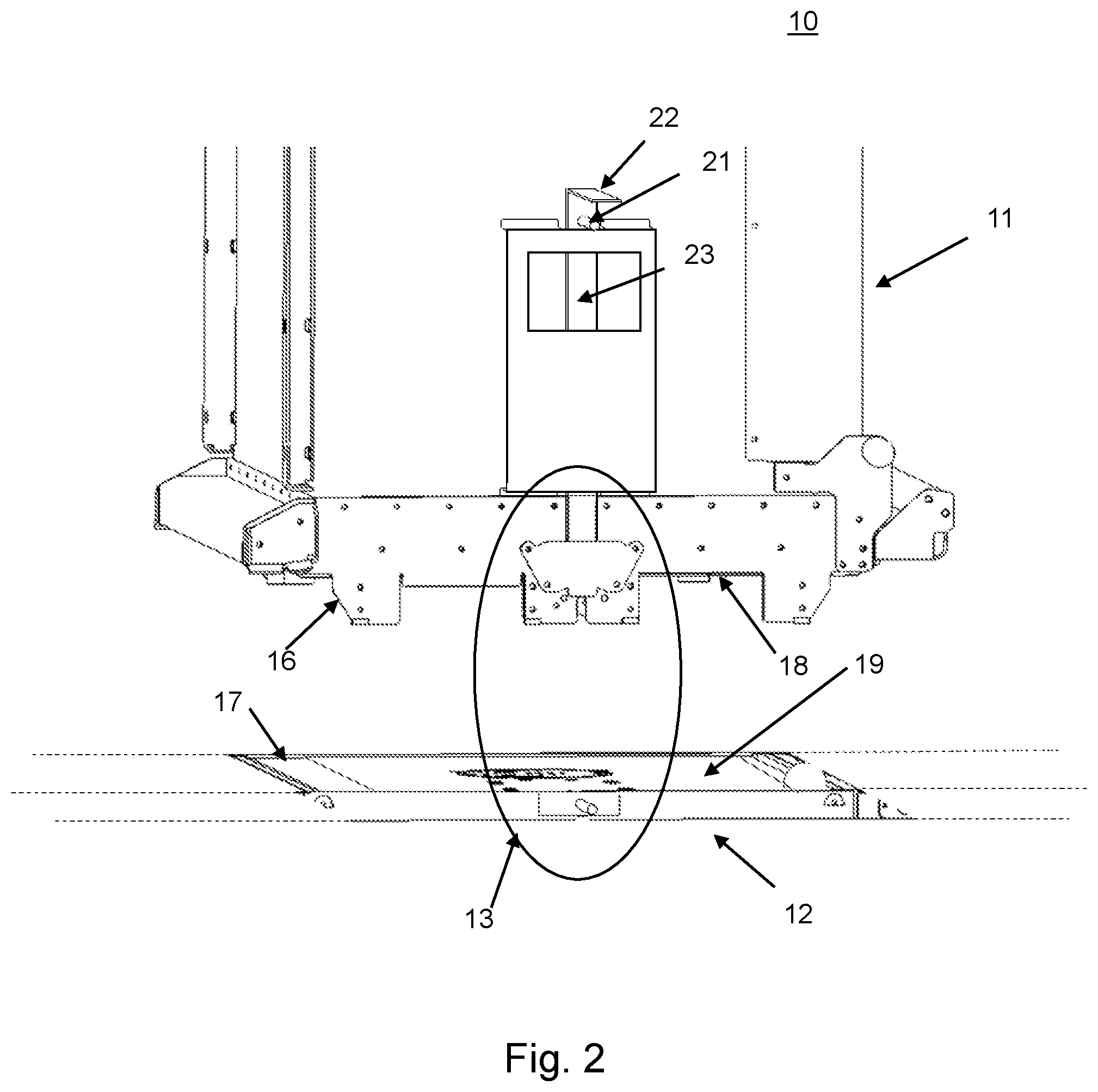 Patent US12319003 Figure 2 – Cooling unit with a self-locking latch mechanism