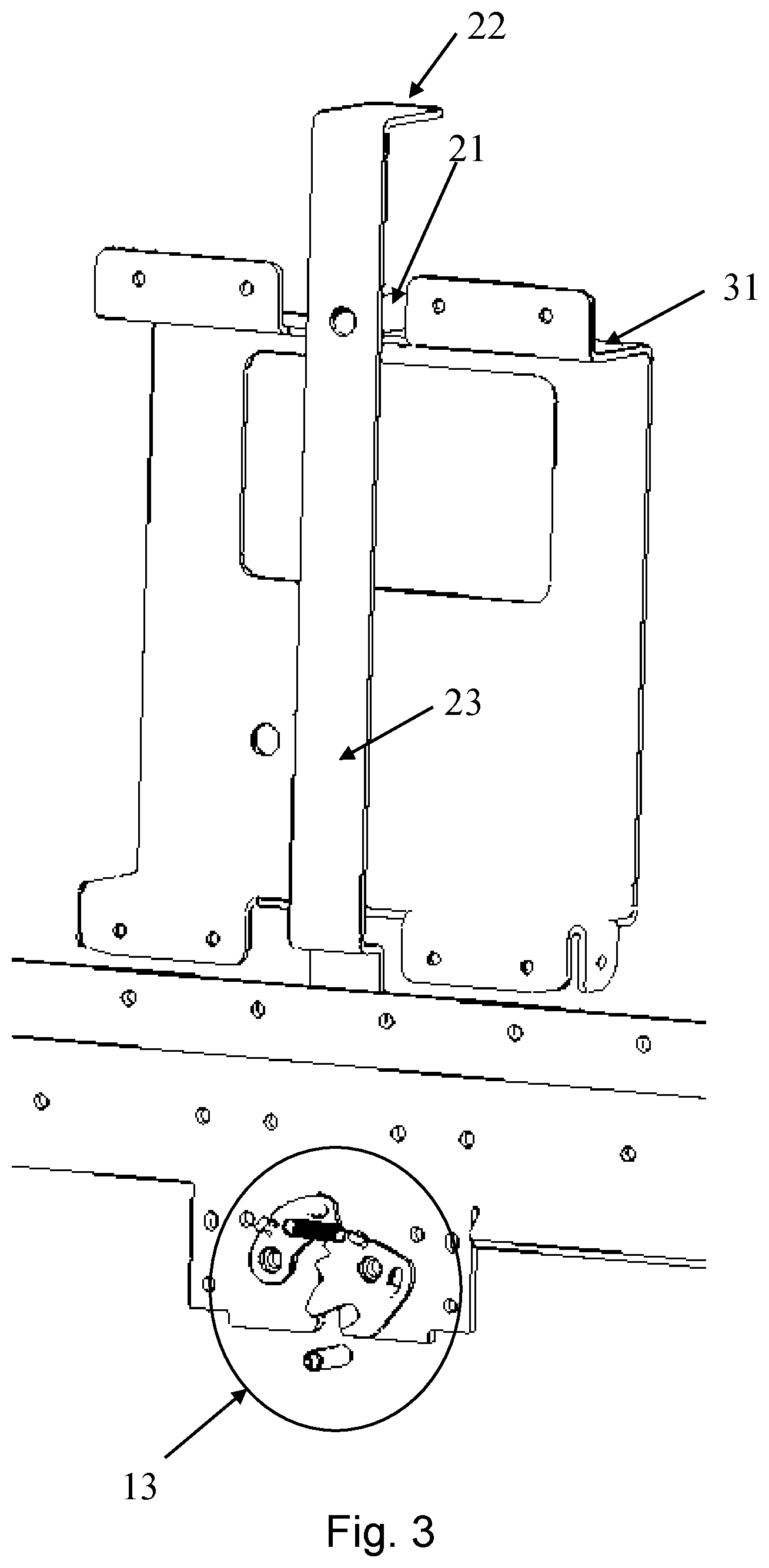 Patent US12319003 Figure 3 – Cooling unit with a self-locking latch mechanism