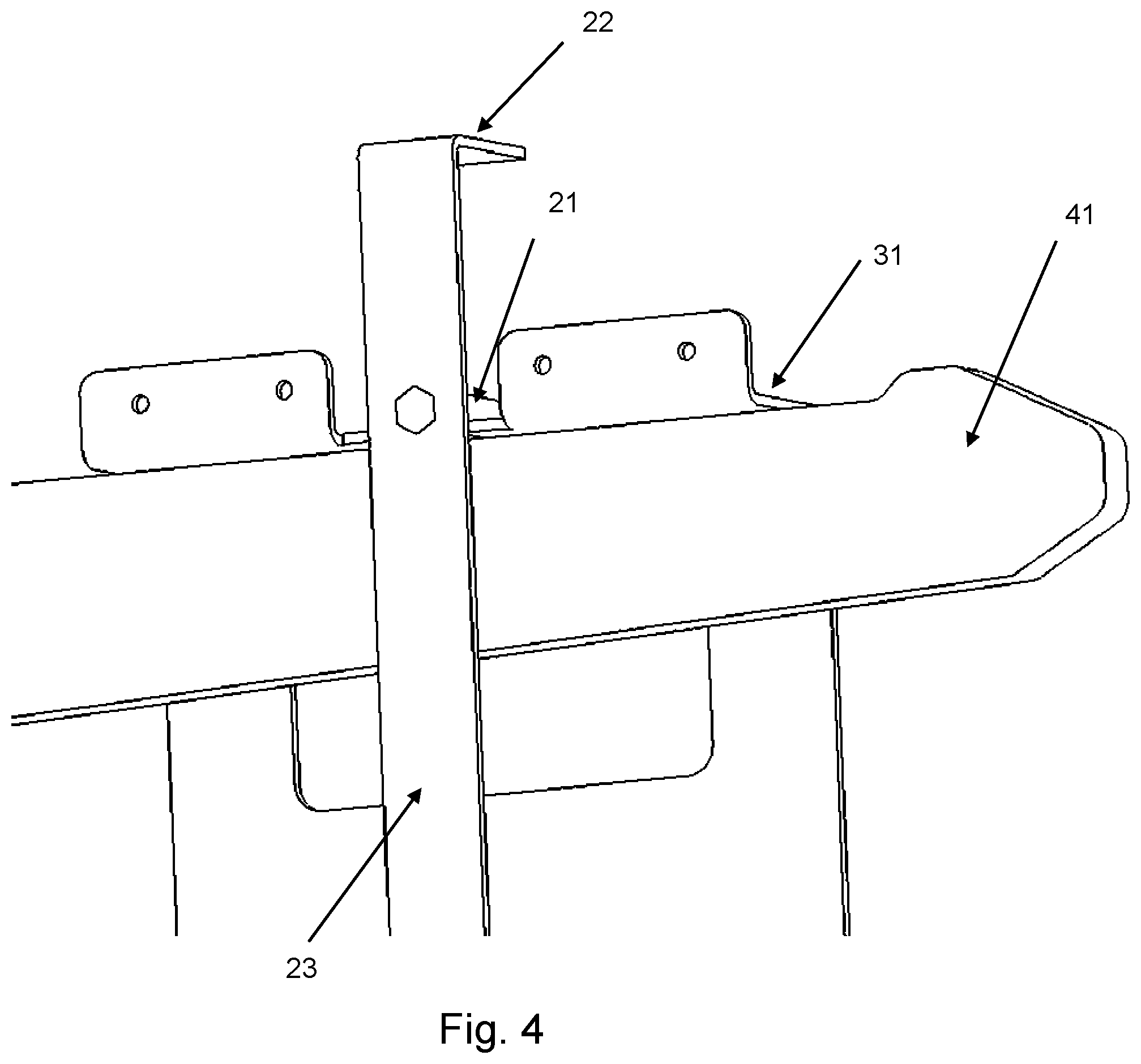 Patent US12319003 Figure 4 – Cooling unit with a self-locking latch mechanism