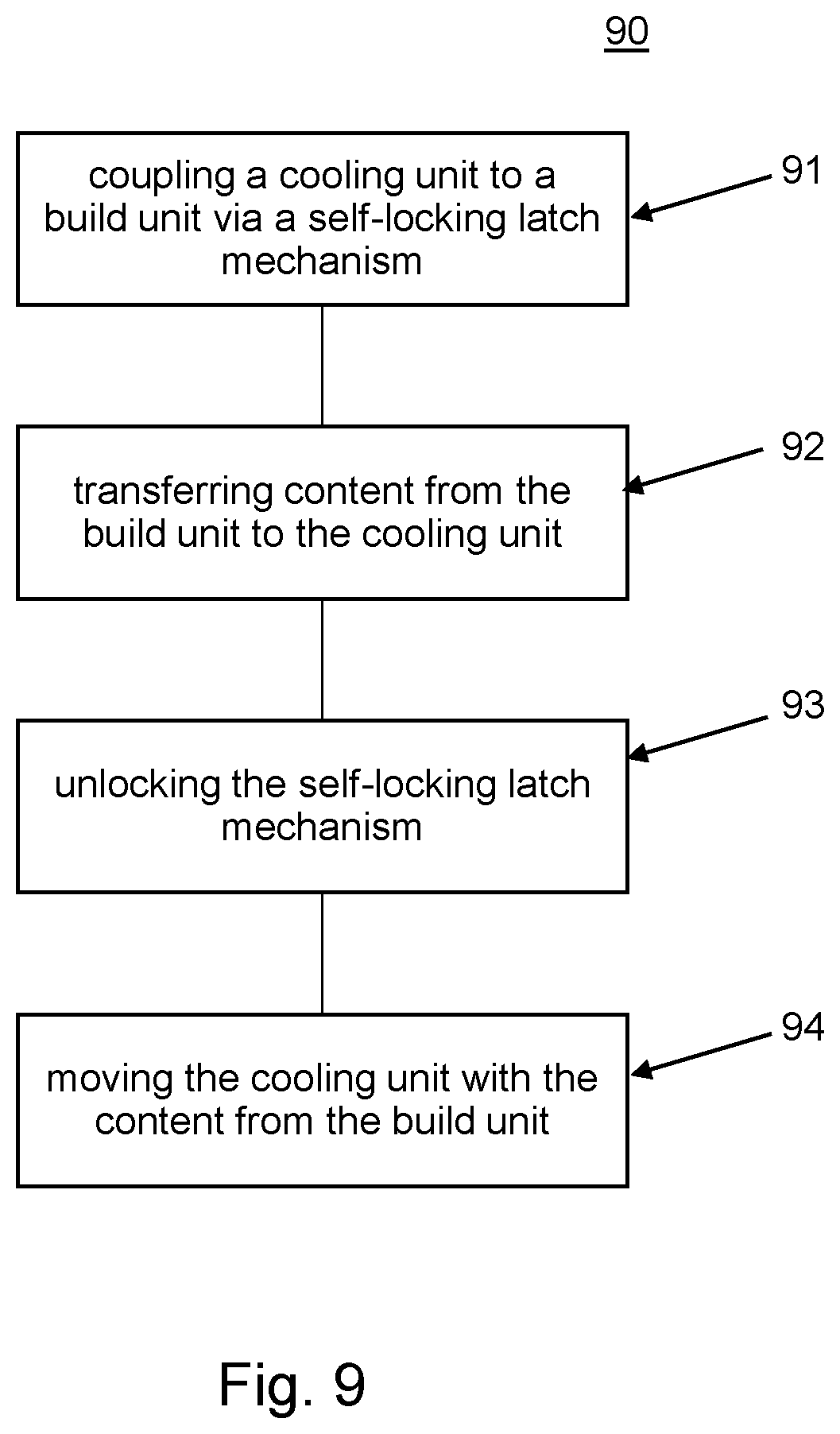 Patent US12319003 Figure 7 – Cooling unit with a self-locking latch mechanism