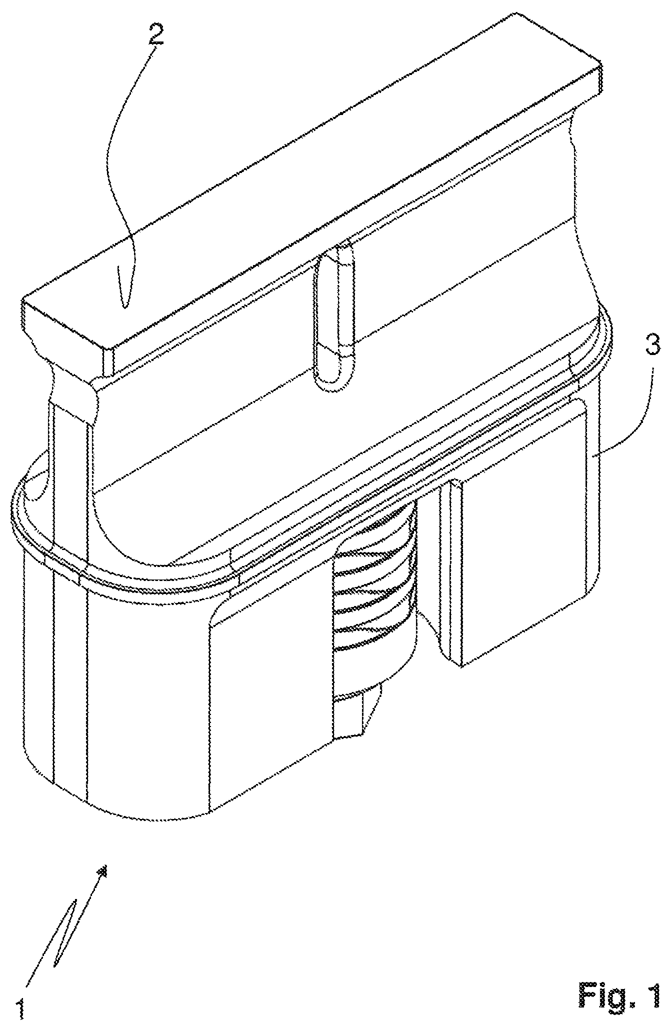 Patent US12319010 Figure 1 – Converter with an integrated bolt