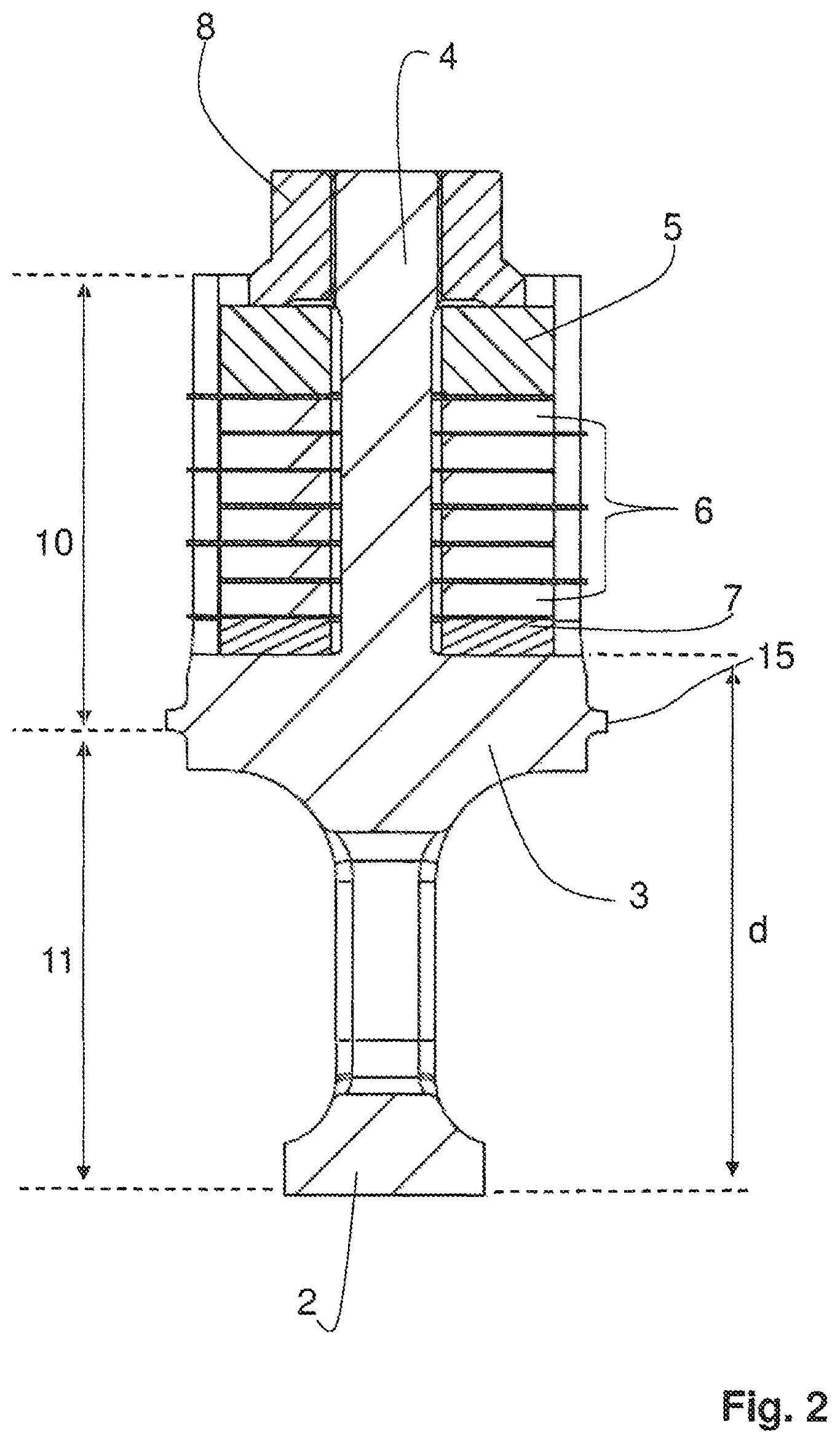 Patent US12319010 Figure 2 – Converter with an integrated bolt