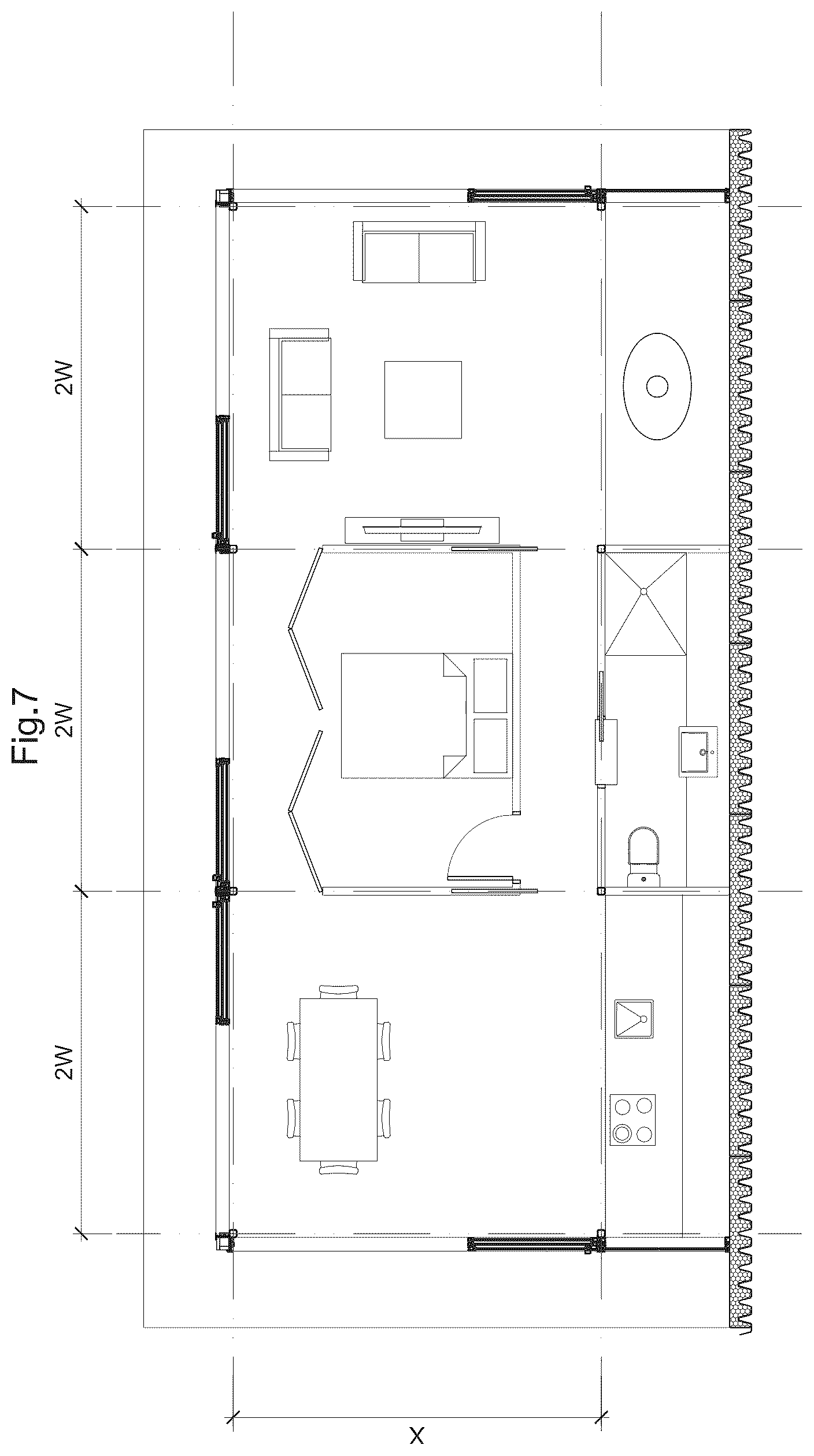 Patent US12319011 Figure 12 – Sandwich panel and building module