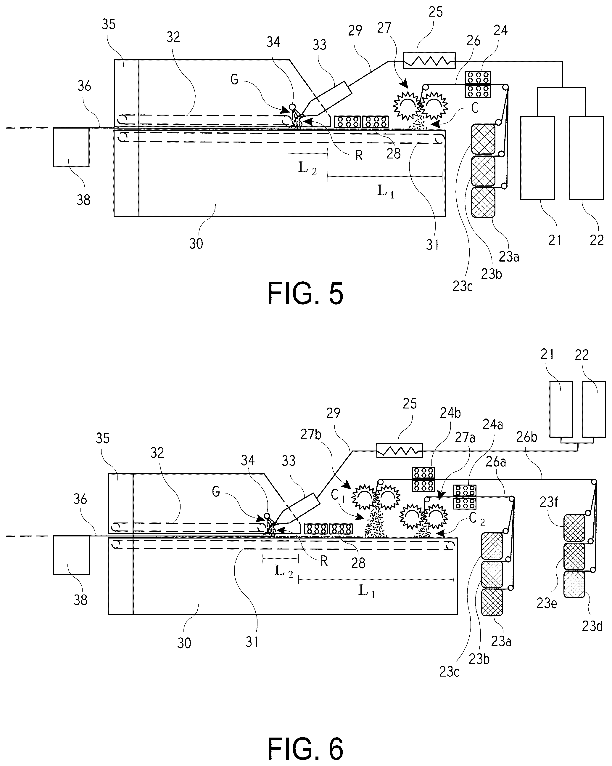Patent US12319016 Figure 5 – System for producing a fully impregnated thermoplastic prepreg