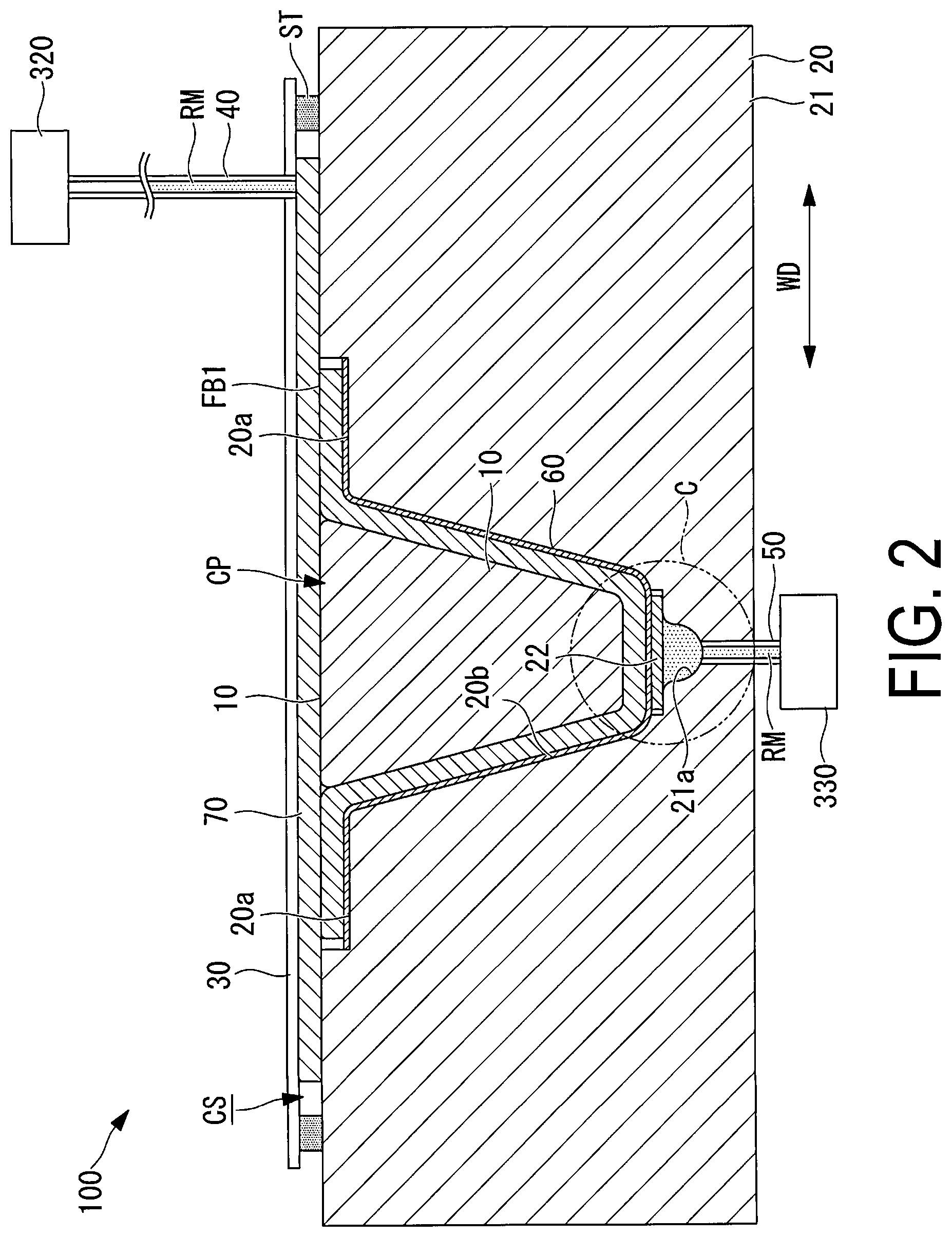 Patent US12319019 Figure 2 – Fiber-reinforced composite material molding apparatus and fiber-reinforced composite material molding method