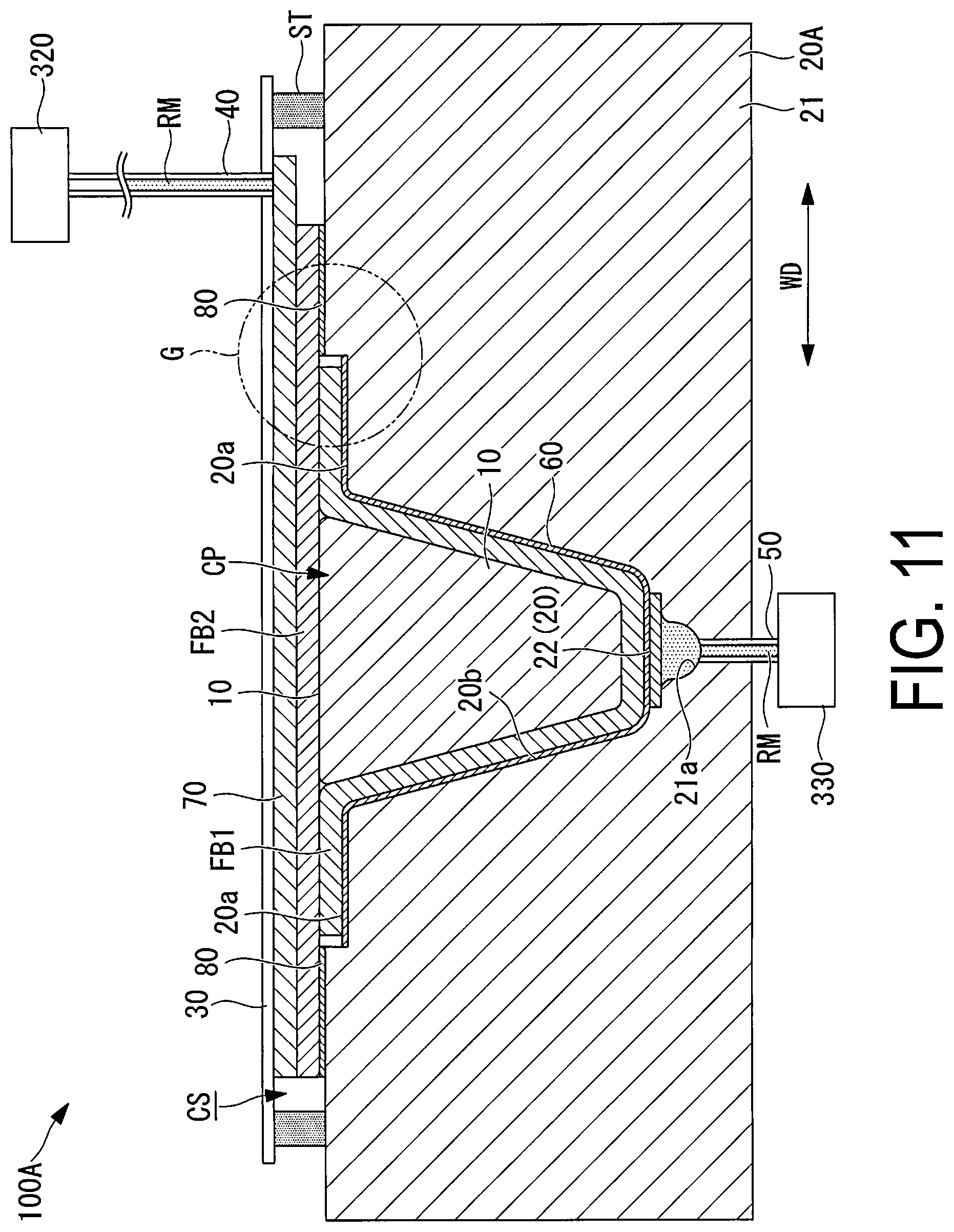 Patent US12319019 Figure 11 – Fiber-reinforced composite material molding apparatus and fiber-reinforced composite material molding method