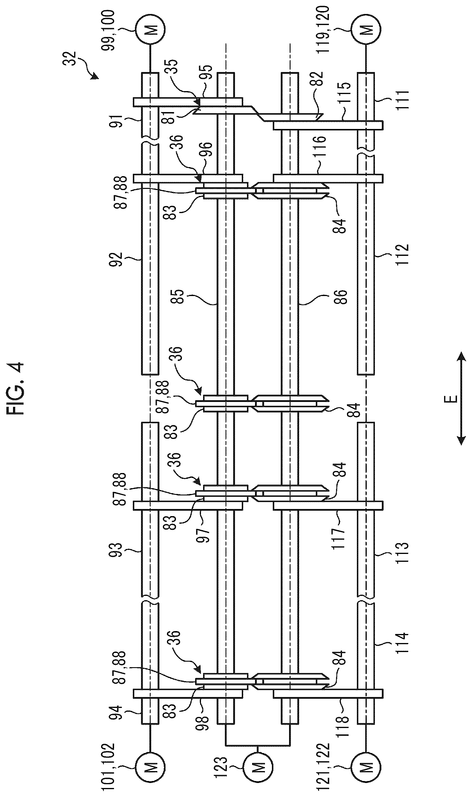 Patent US12319023 Figure 4 – Slitter device, slitter-head positioning method, and box making machine