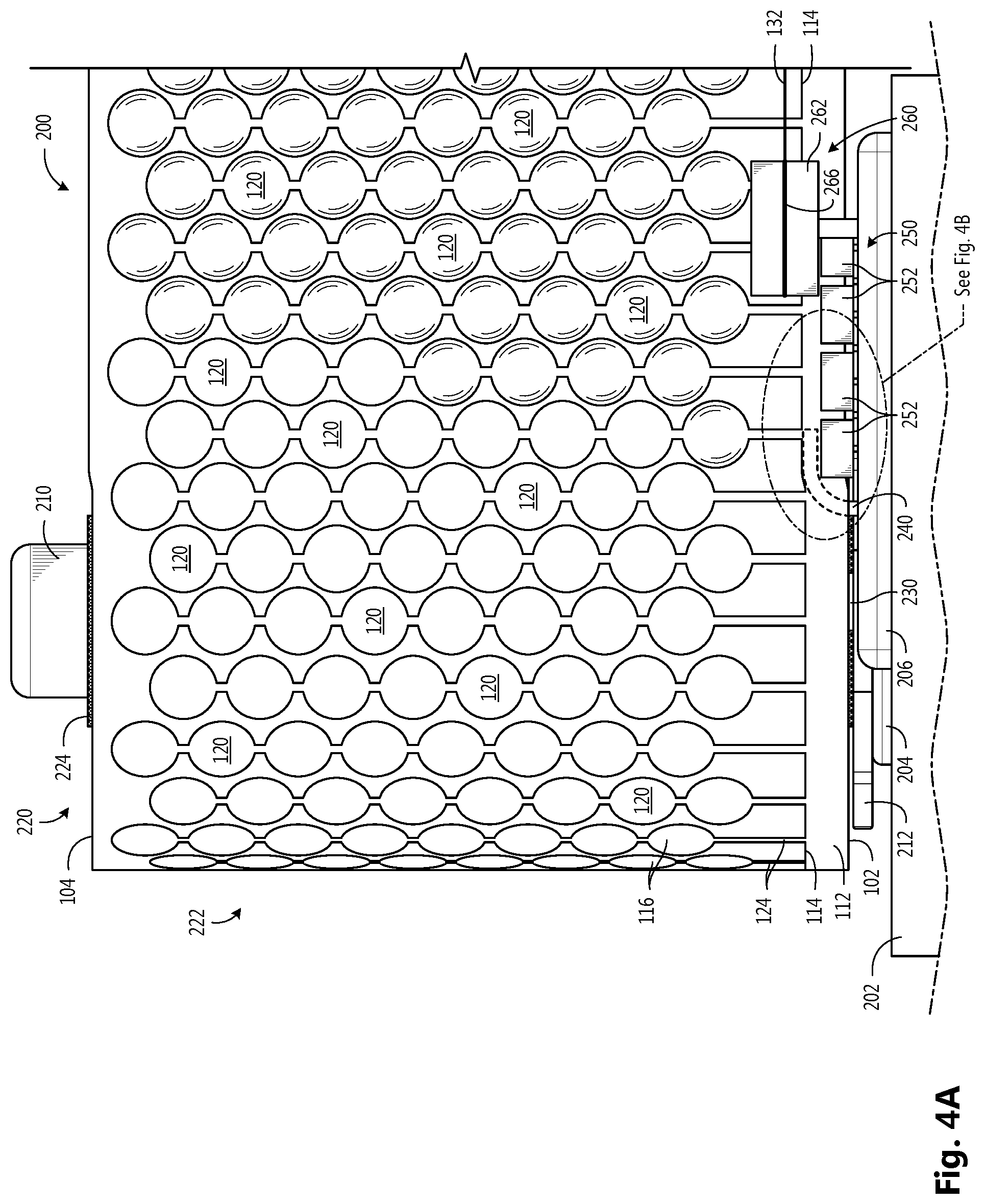 Patent US12319025 Figure 5 – Passive tracking for inflatable webs along inflation nozzle