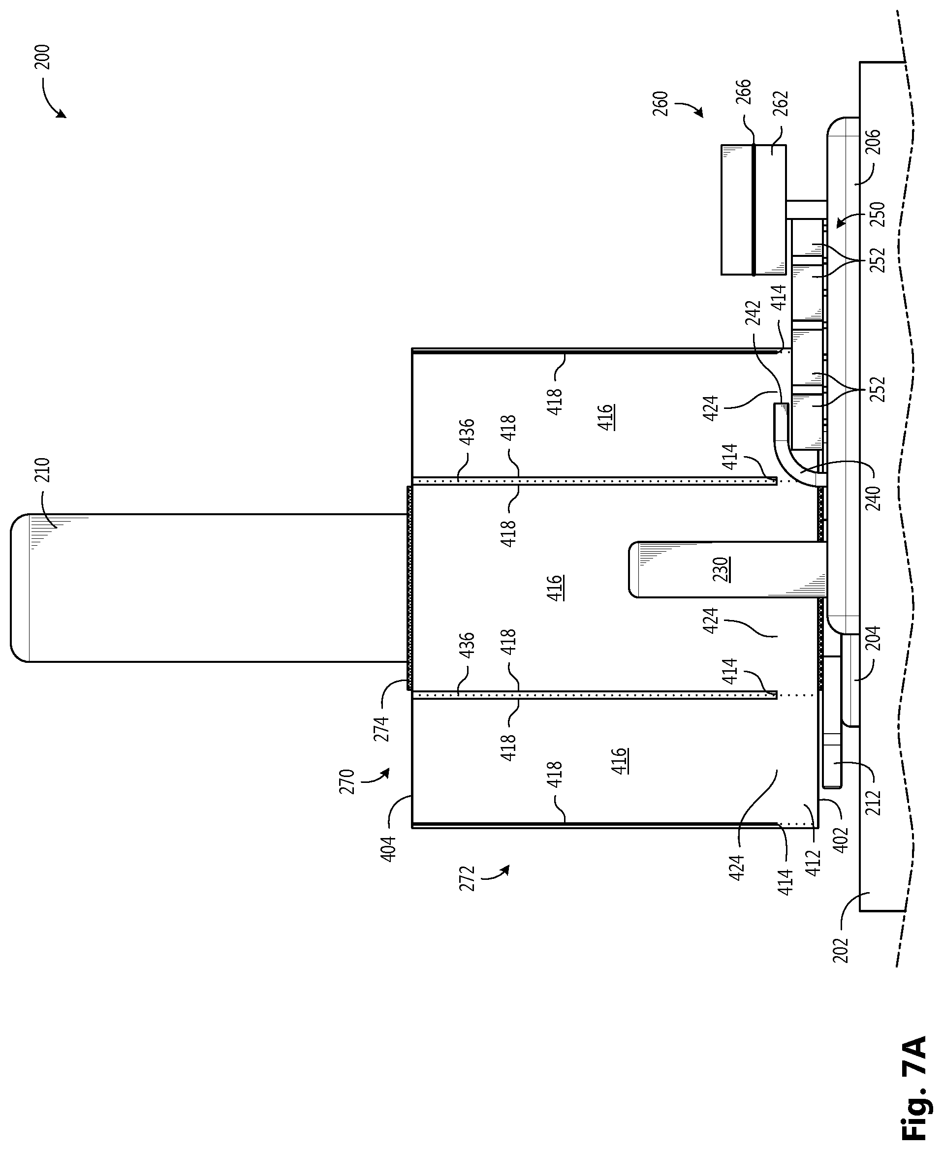 Patent US12319025 Figure 8 – Passive tracking for inflatable webs along inflation nozzle