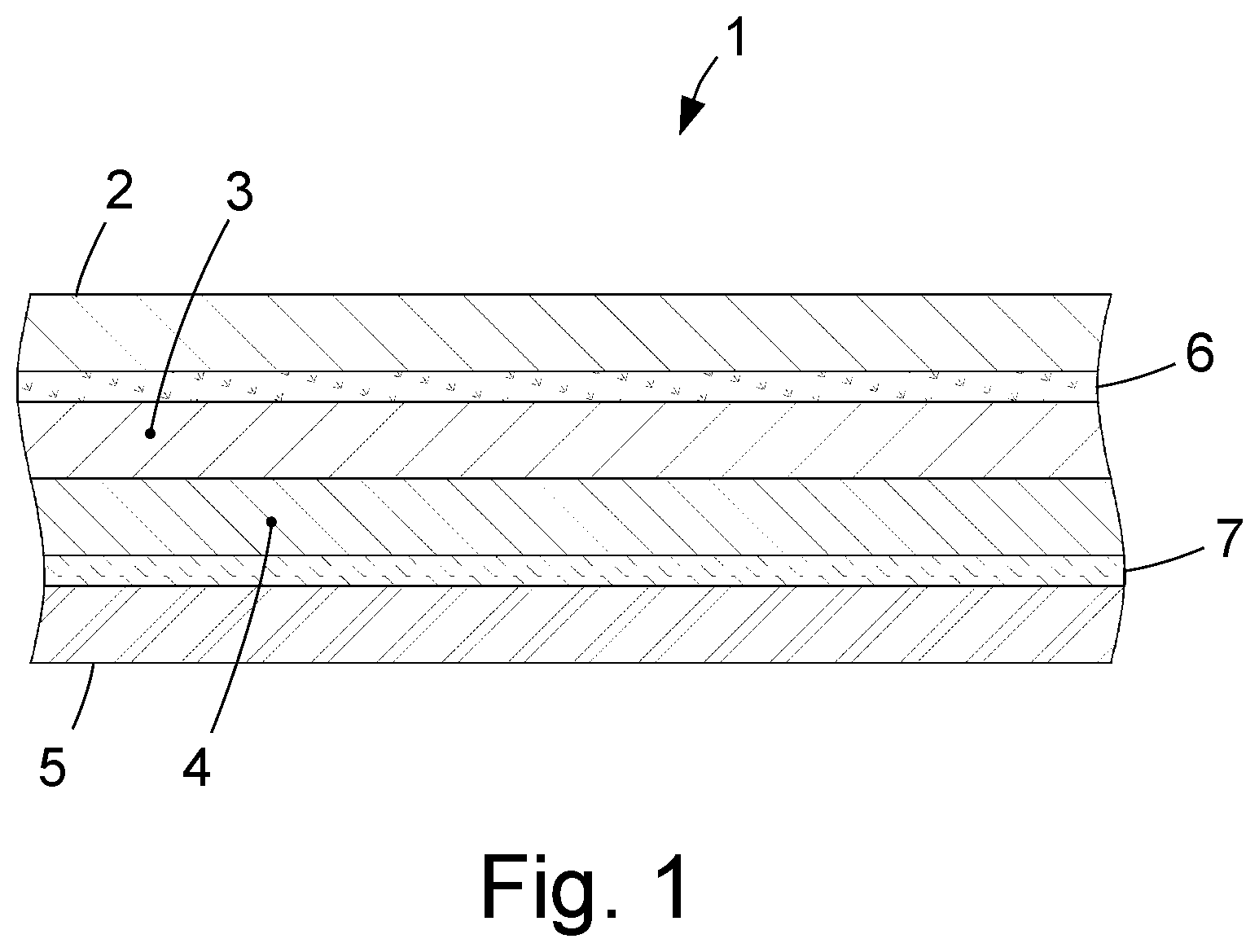 Patent US12319037 Figure 1 – Transparent polymer film with discoloration compensation