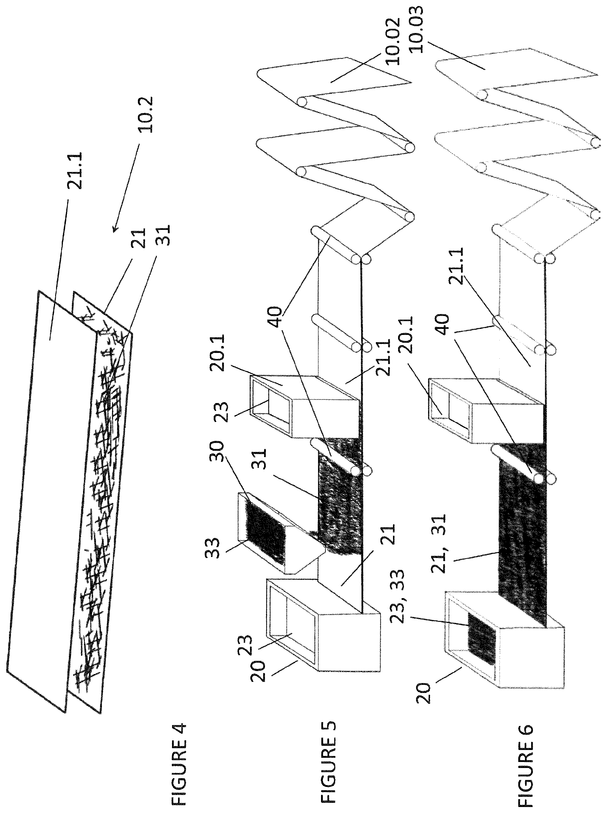 Patent US12319039 Figure 2 – Material, a layered or laminated material, formwork and or construction element