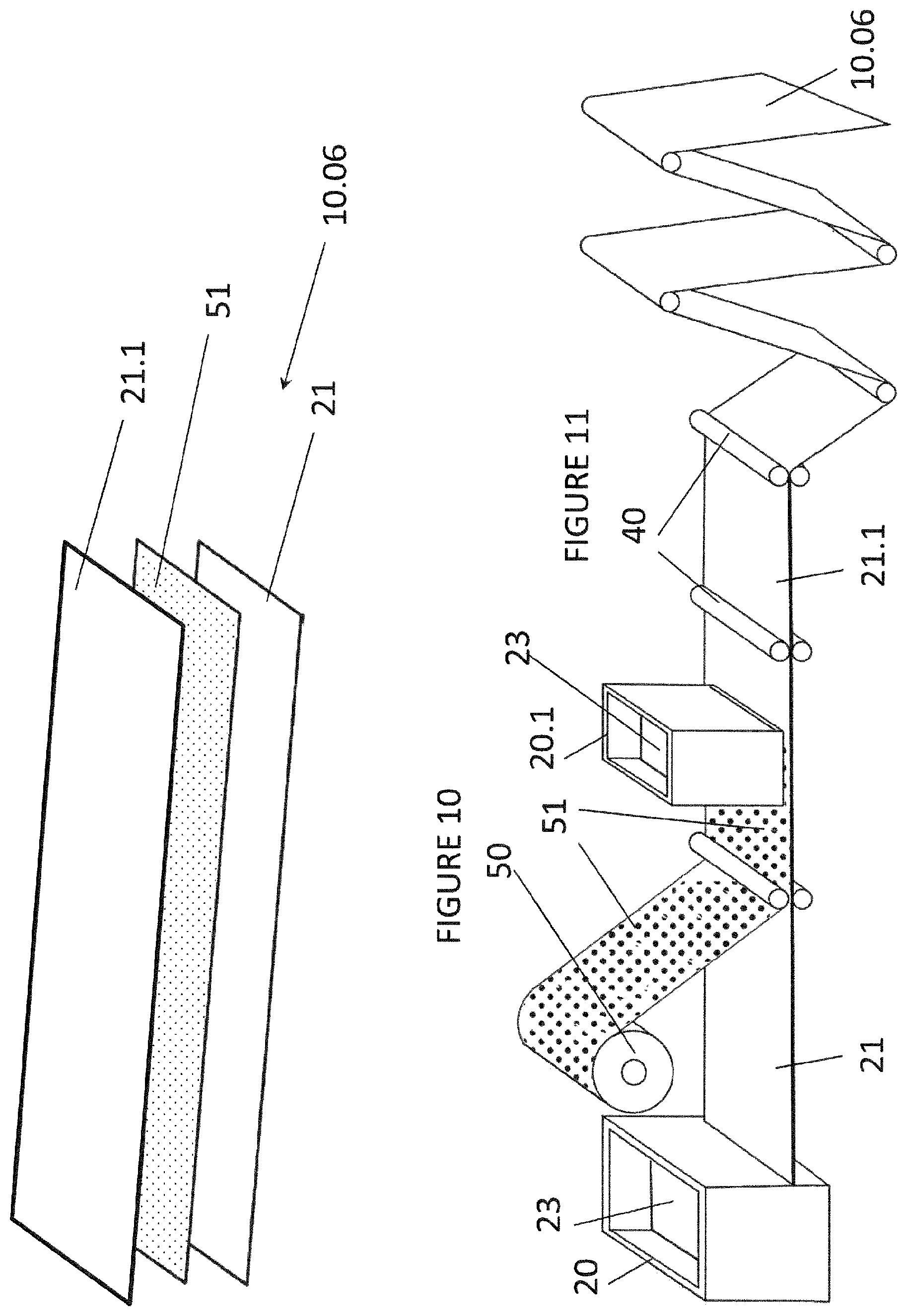 Patent US12319039 Figure 5 – Material, a layered or laminated material, formwork and or construction element