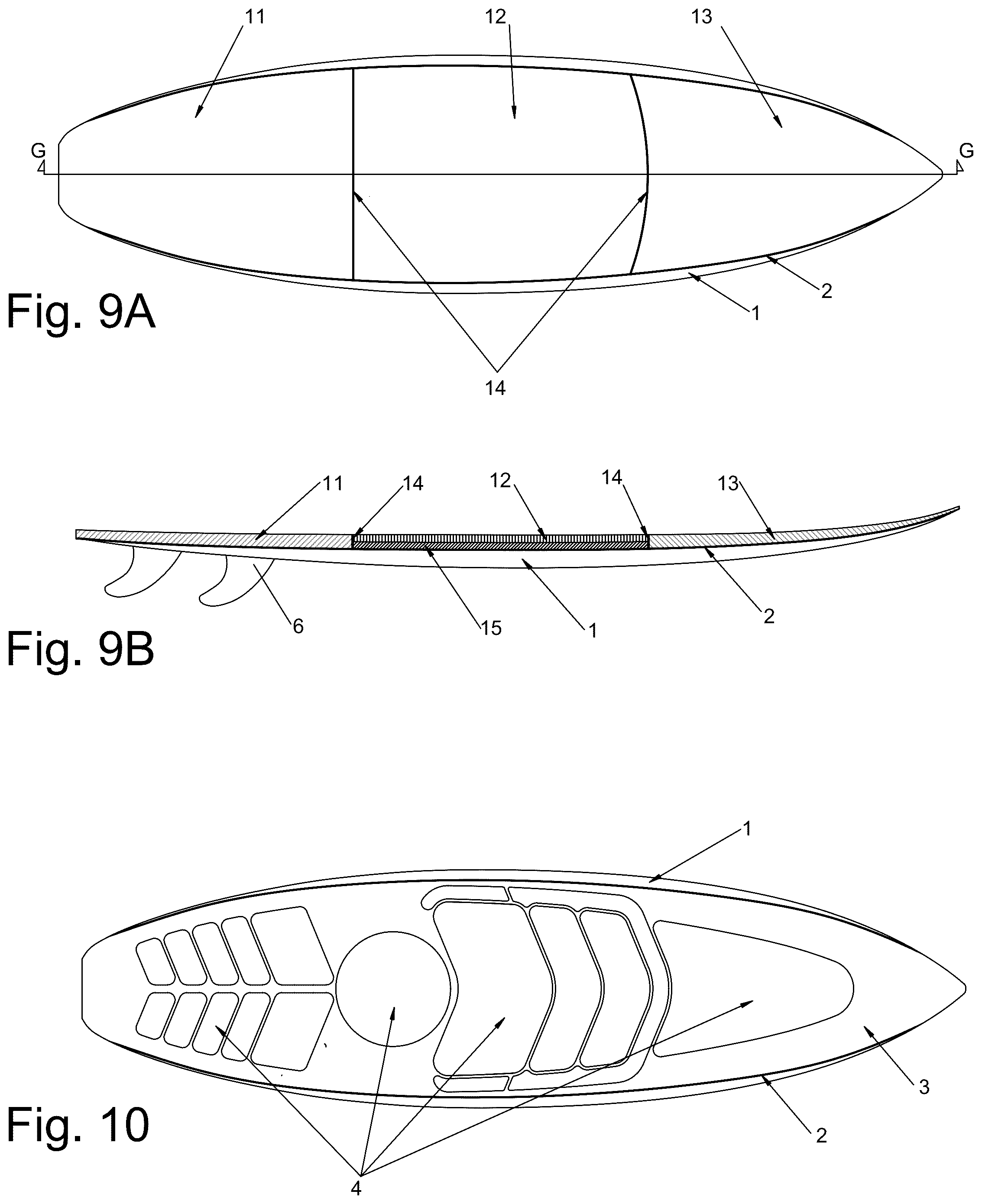 Patent US12319040 Figure 7 – Flex and torsion water sports board