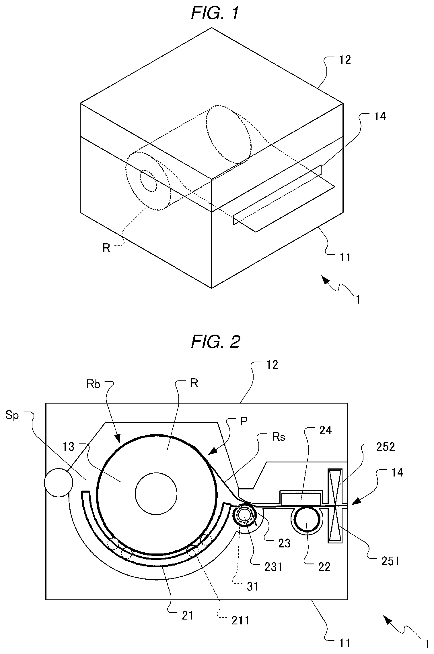 Patent US12319053 Figure 1 – Printer and paper drawing-out method