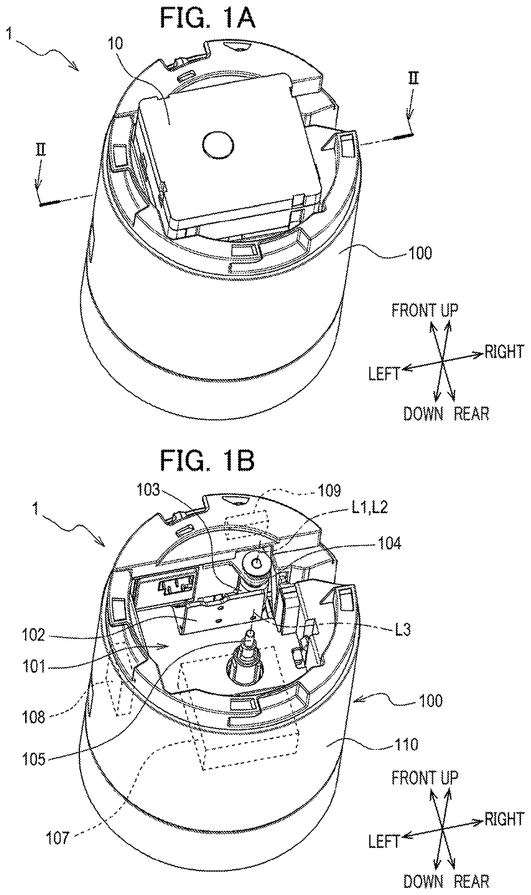 Patent US12319054 Figure 1 – Printing cassette including case housing therein printing tape, and label affixed to case and having RFID tag