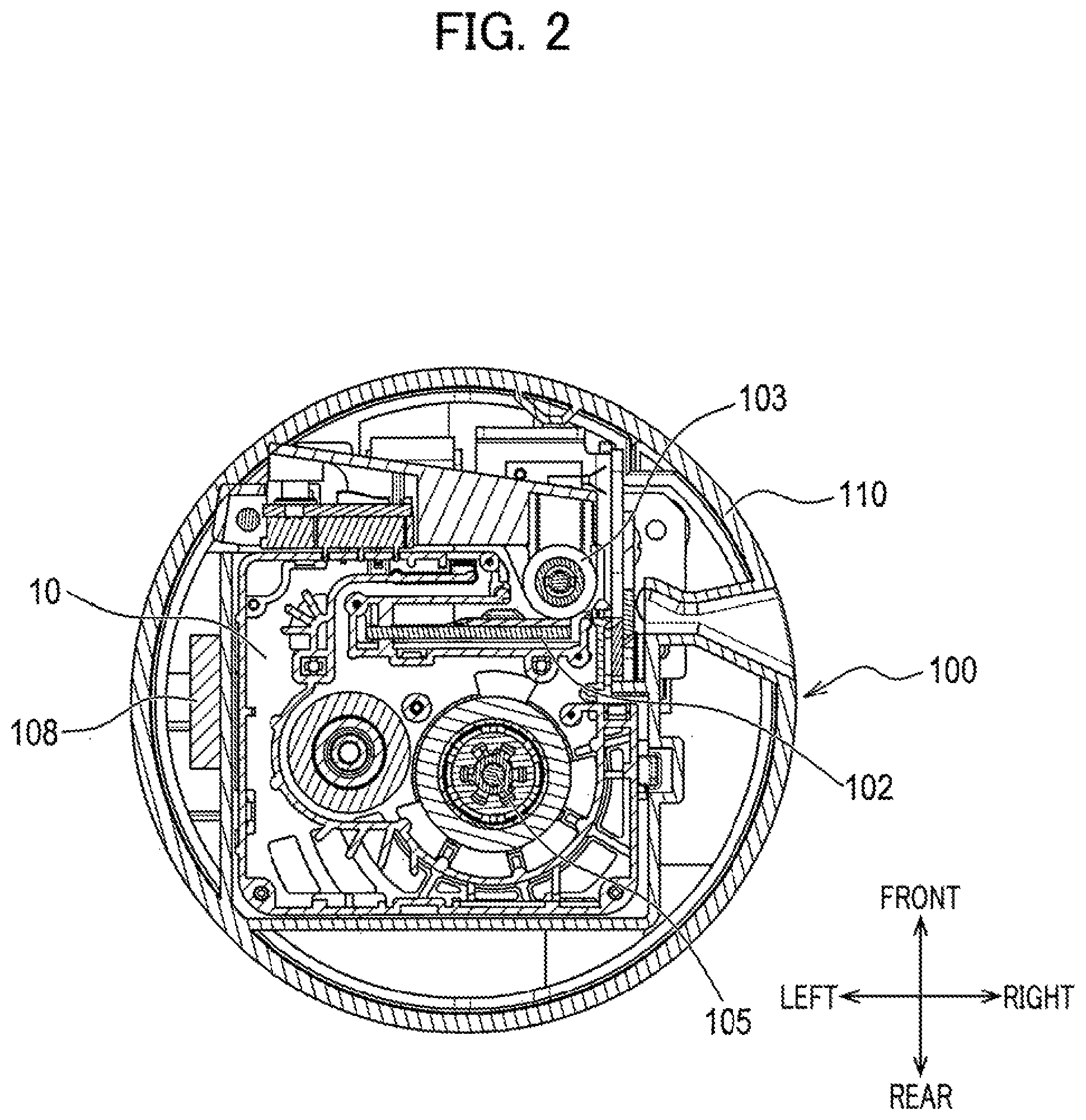 Patent US12319054 Figure 2 – Printing cassette including case housing therein printing tape, and label affixed to case and having RFID tag