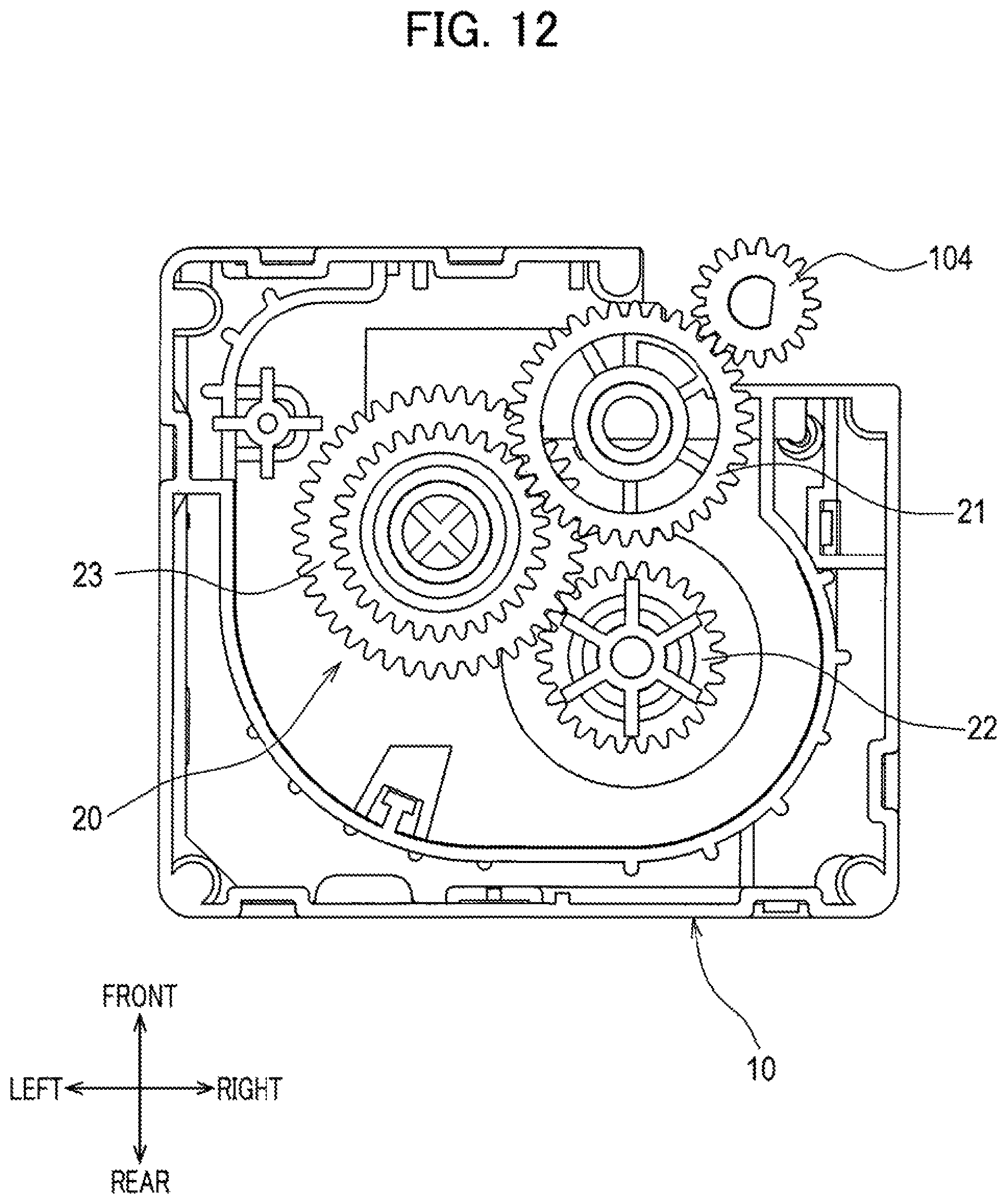 Patent US12319054 Figure 12 – Printing cassette including case housing therein printing tape, and label affixed to case and having RFID tag