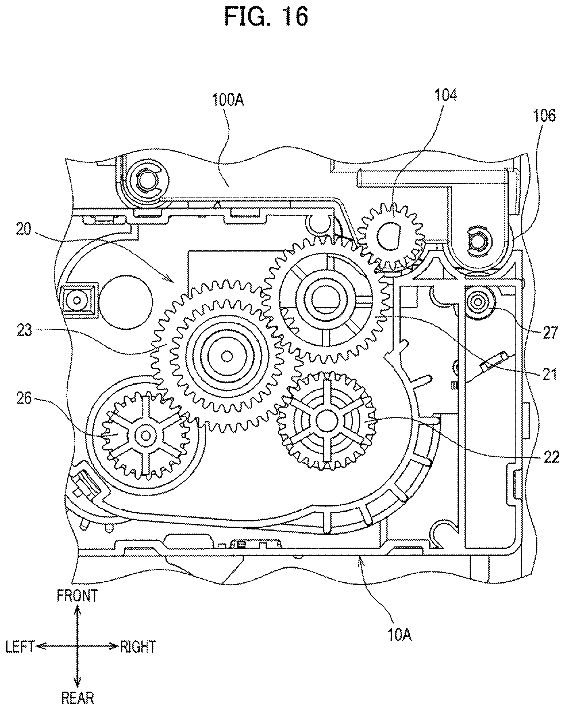 Patent US12319054 Figure 16 – Printing cassette including case housing therein printing tape, and label affixed to case and having RFID tag