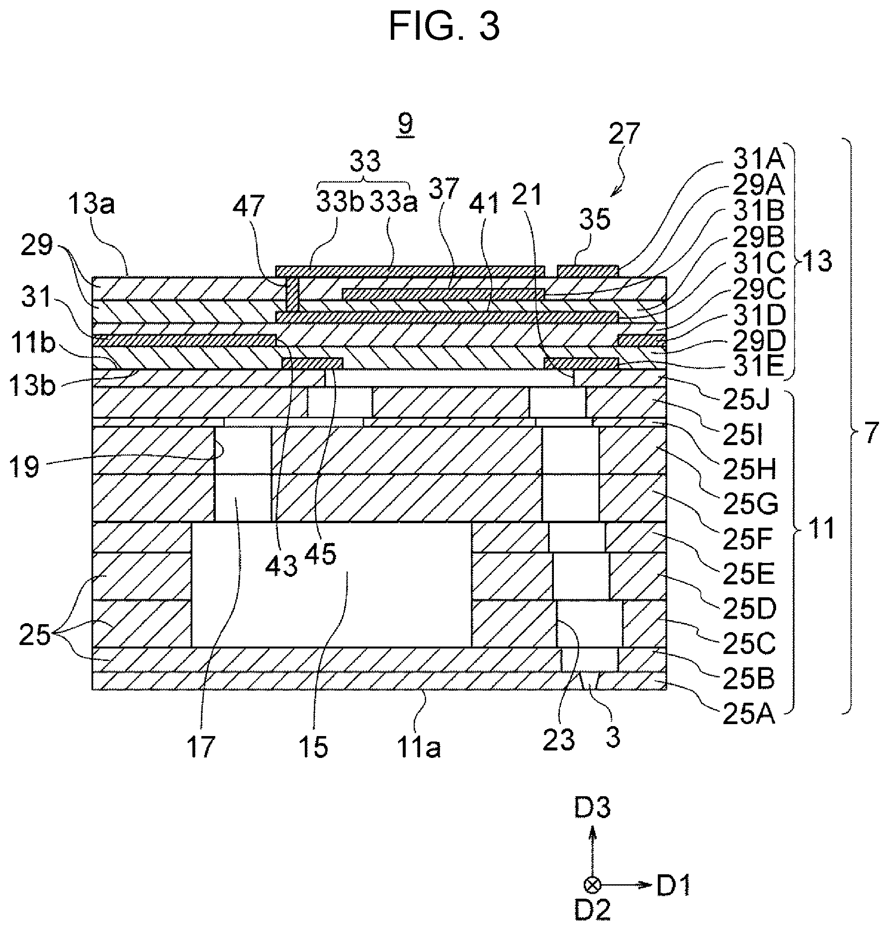 Patent US12319060 Figure 3 – Liquid ejection head and recording apparatus