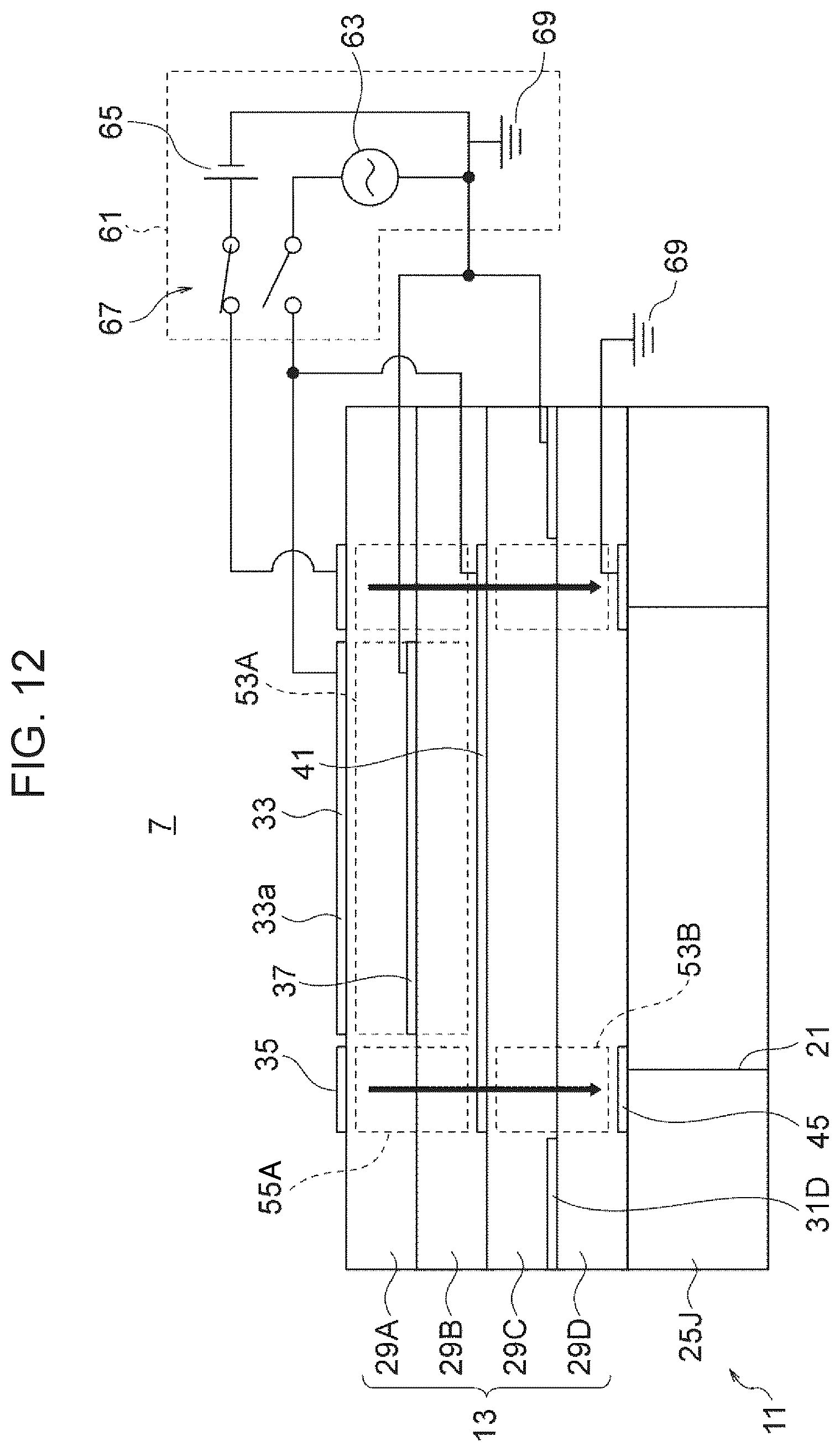 Patent US12319060 Figure 12 – Liquid ejection head and recording apparatus