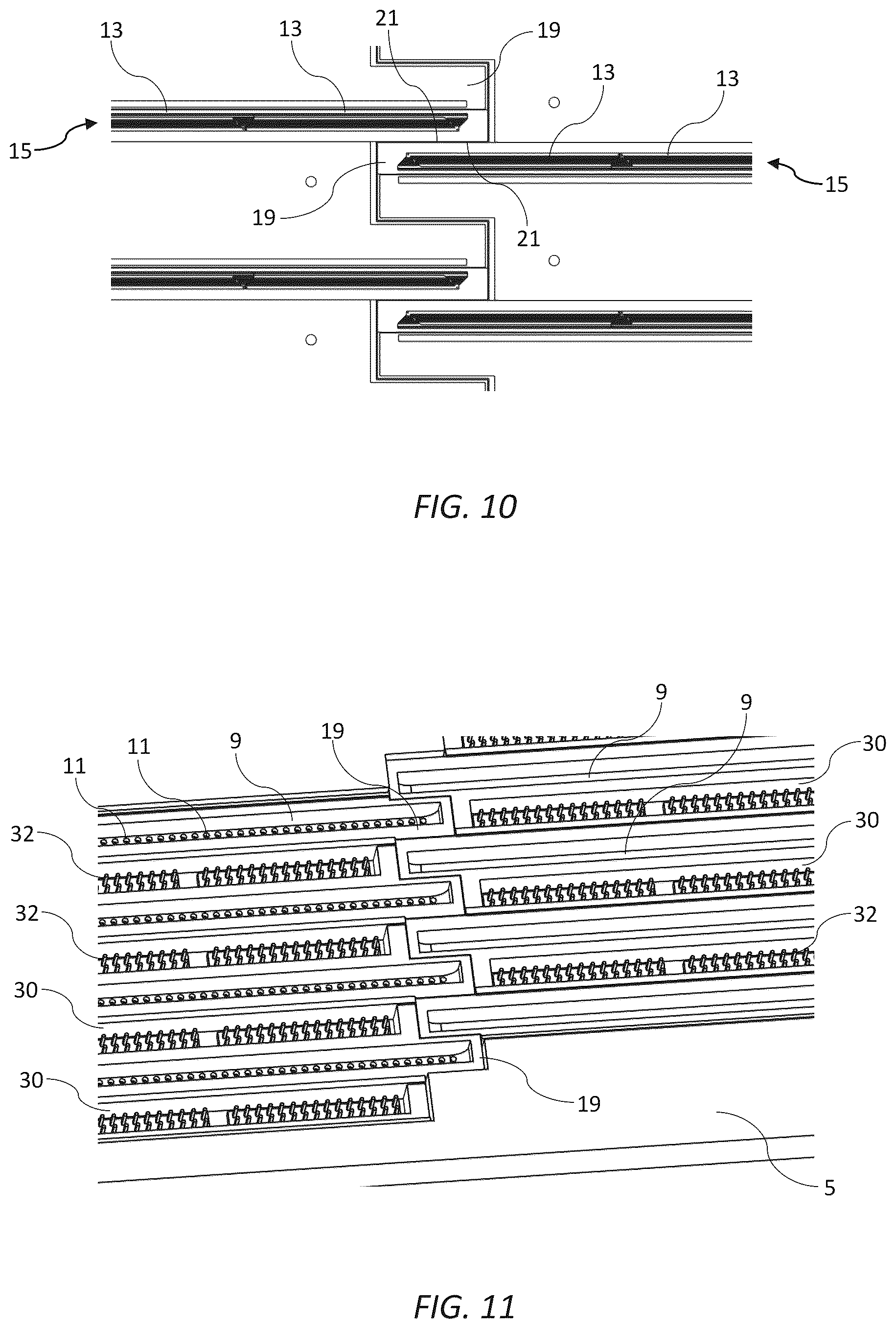 Patent US12319062 Figure 5 – Printhead module having alternate PCBs and rows of print chips
