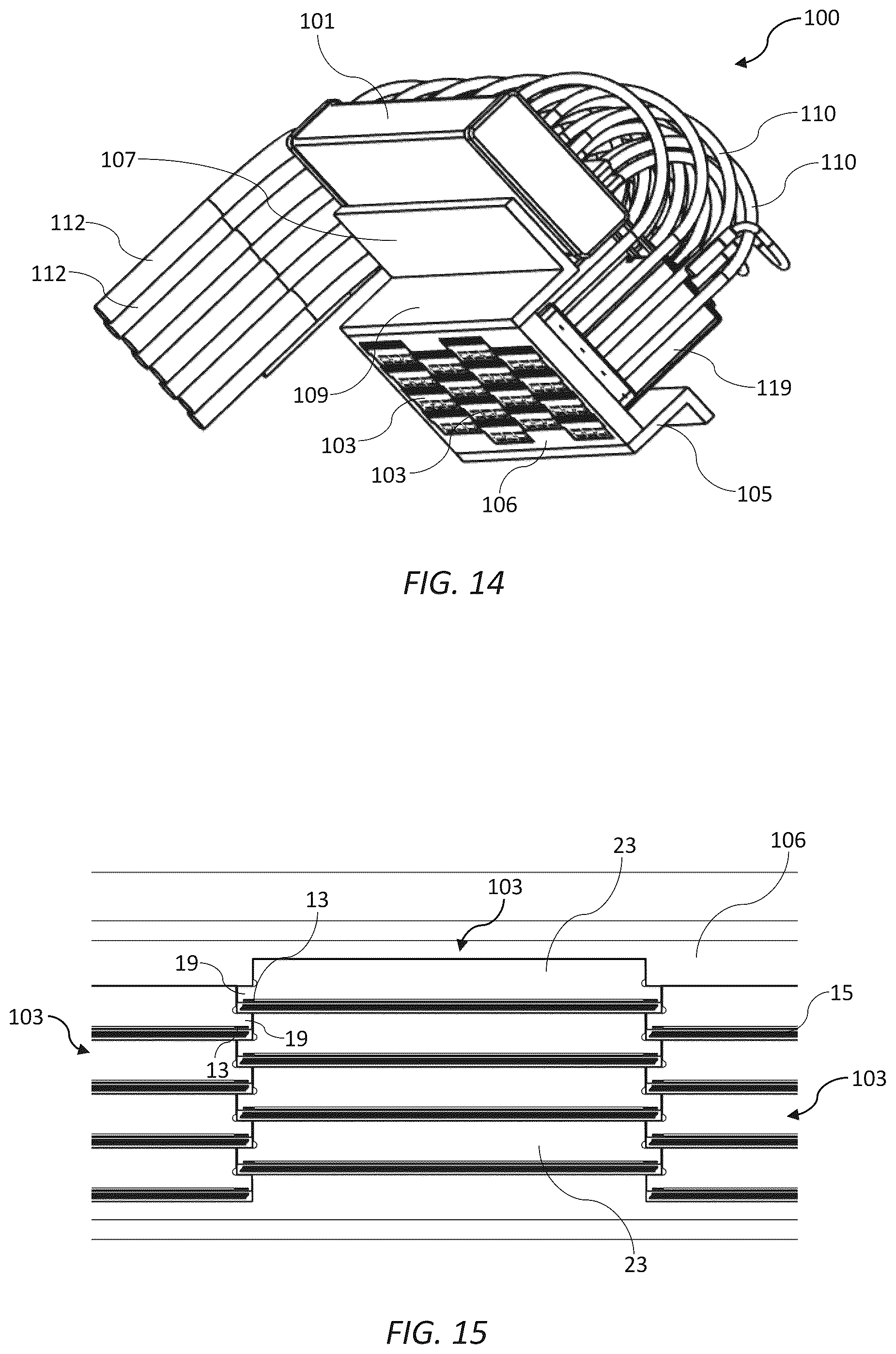 Patent US12319062 Figure 7 – Printhead module having alternate PCBs and rows of print chips