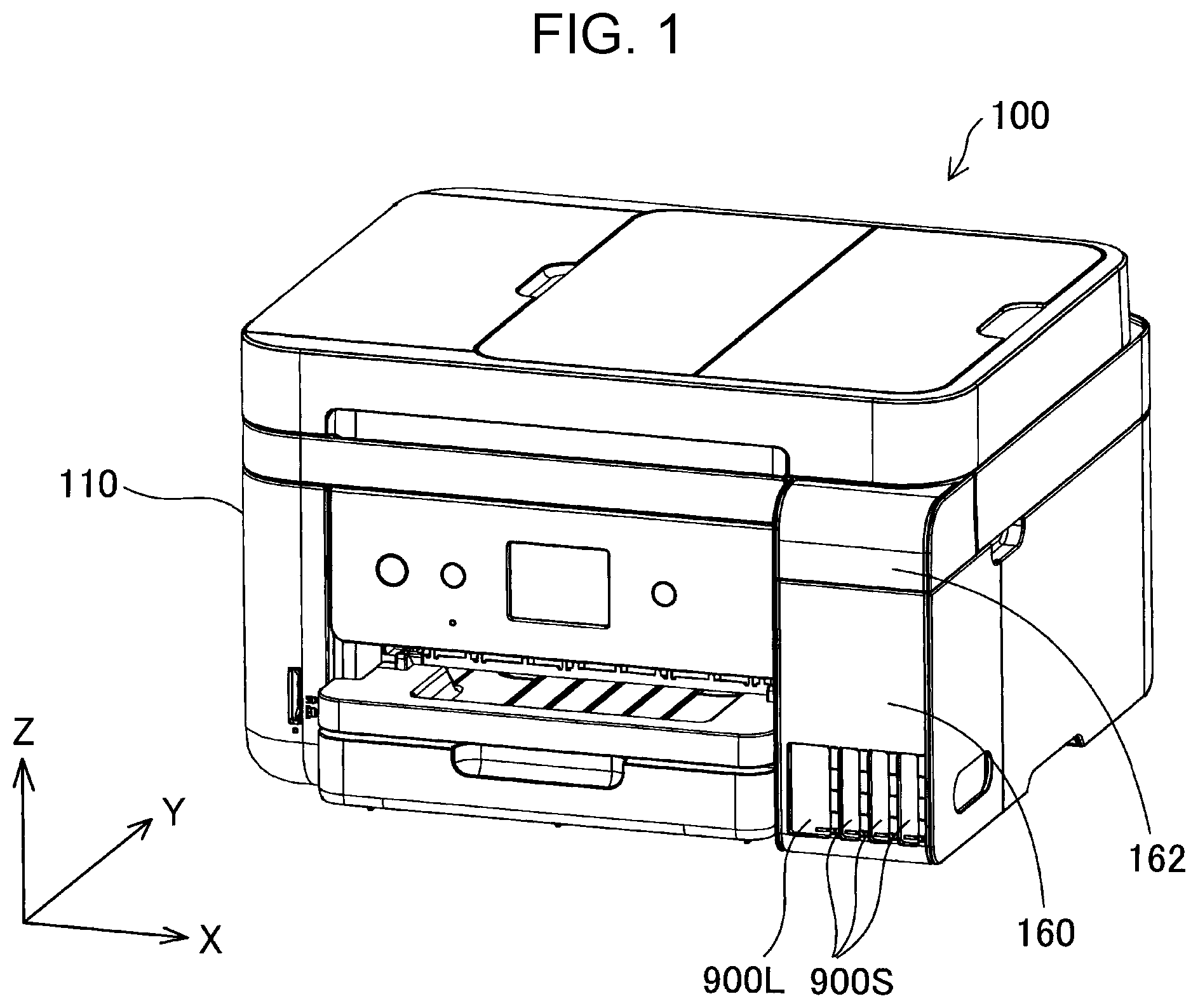 Patent US12319065 — Ink refill container — Figure 1