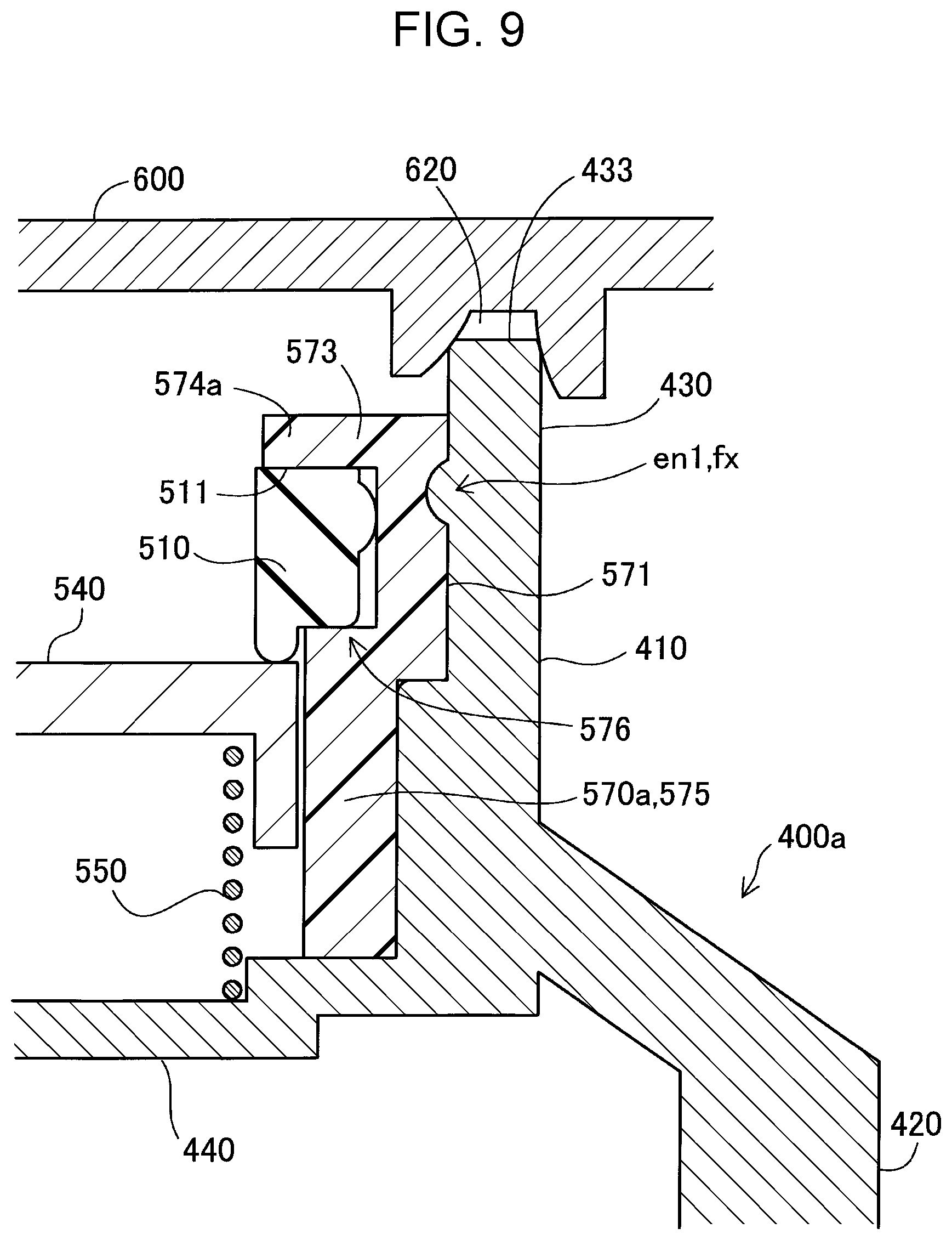 Patent US12319065 Figure 9 – Ink refill container
