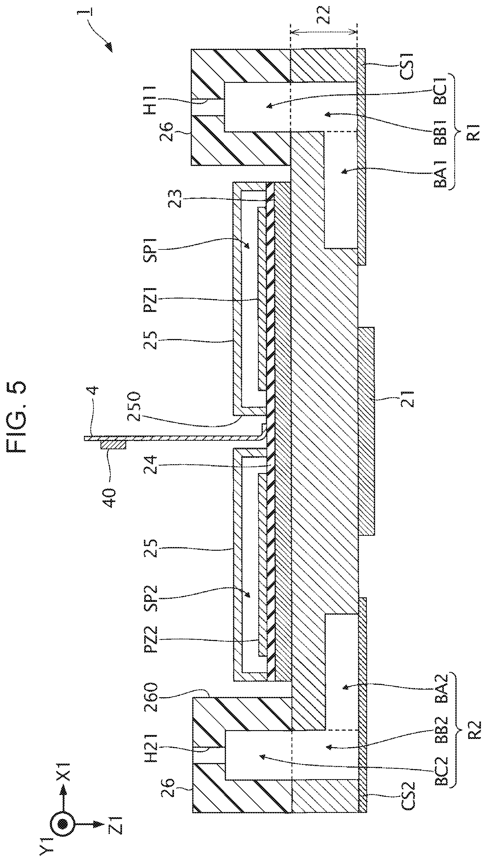 Patent US12319068 Figure 5 – Liquid discharging head and liquid discharging apparatus