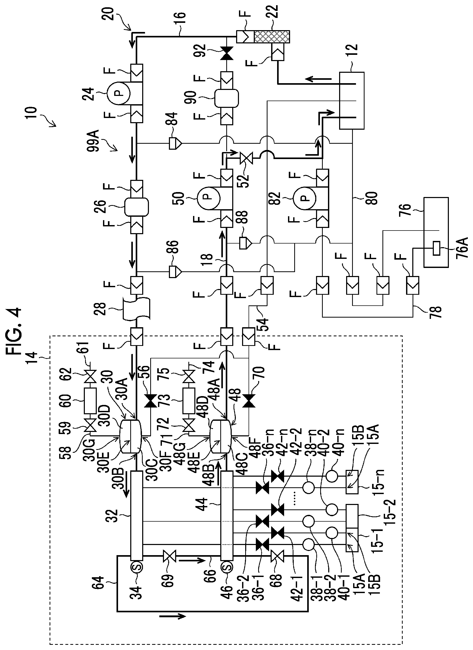 Patent US12319069 Figure 4 – Liquid supply device, control method of liquid supply device, and printing apparatus