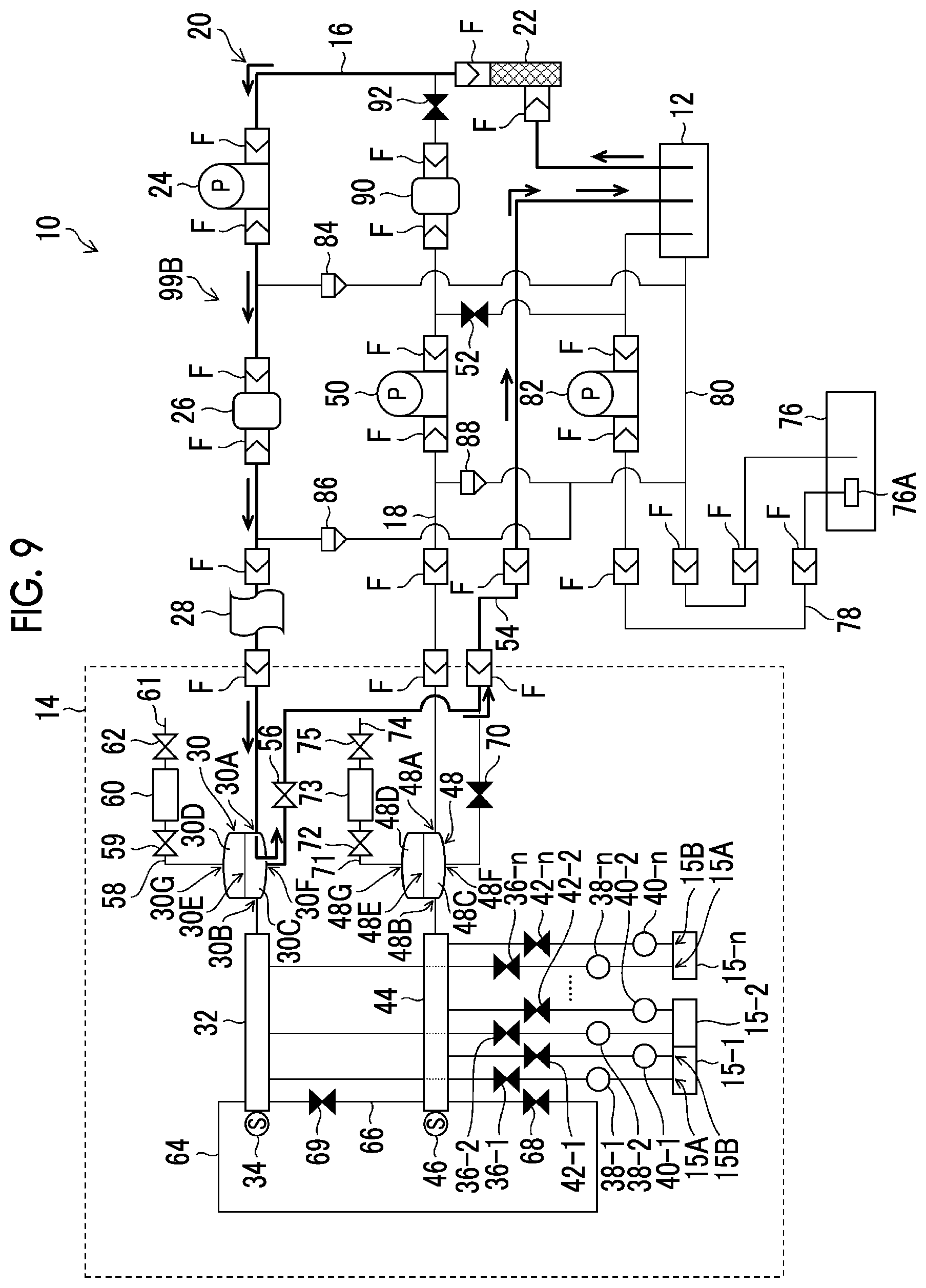 Patent US12319069 Figure 7 – Liquid supply device, control method of liquid supply device, and printing apparatus