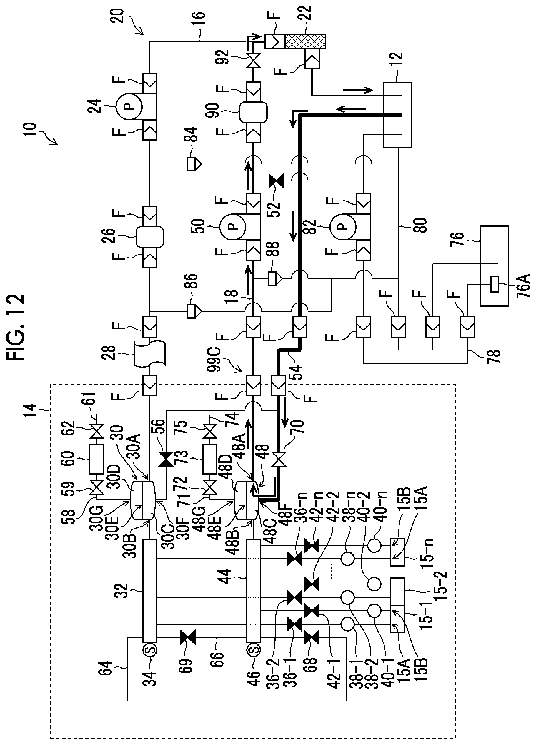 Patent US12319069 Figure 10 – Liquid supply device, control method of liquid supply device, and printing apparatus