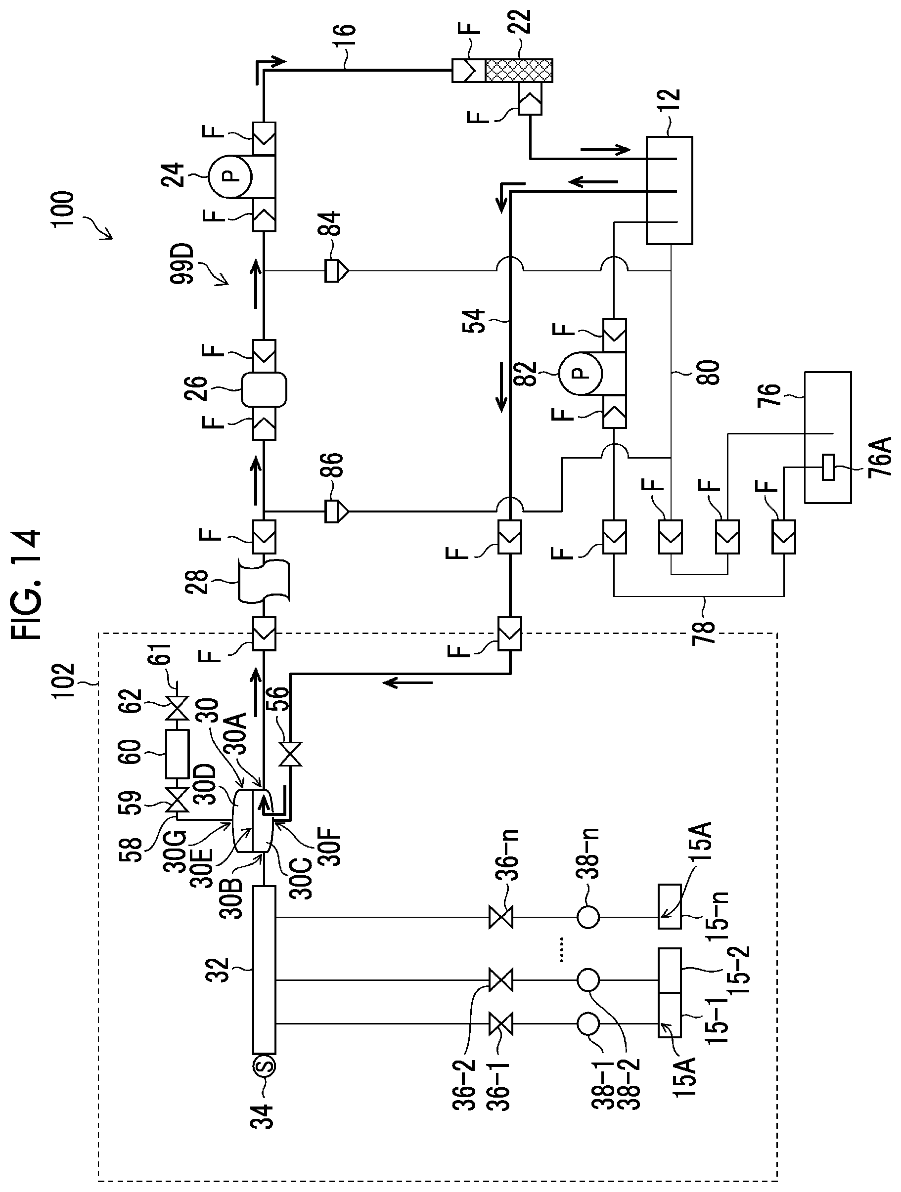 Patent US12319069 Figure 12 – Liquid supply device, control method of liquid supply device, and printing apparatus