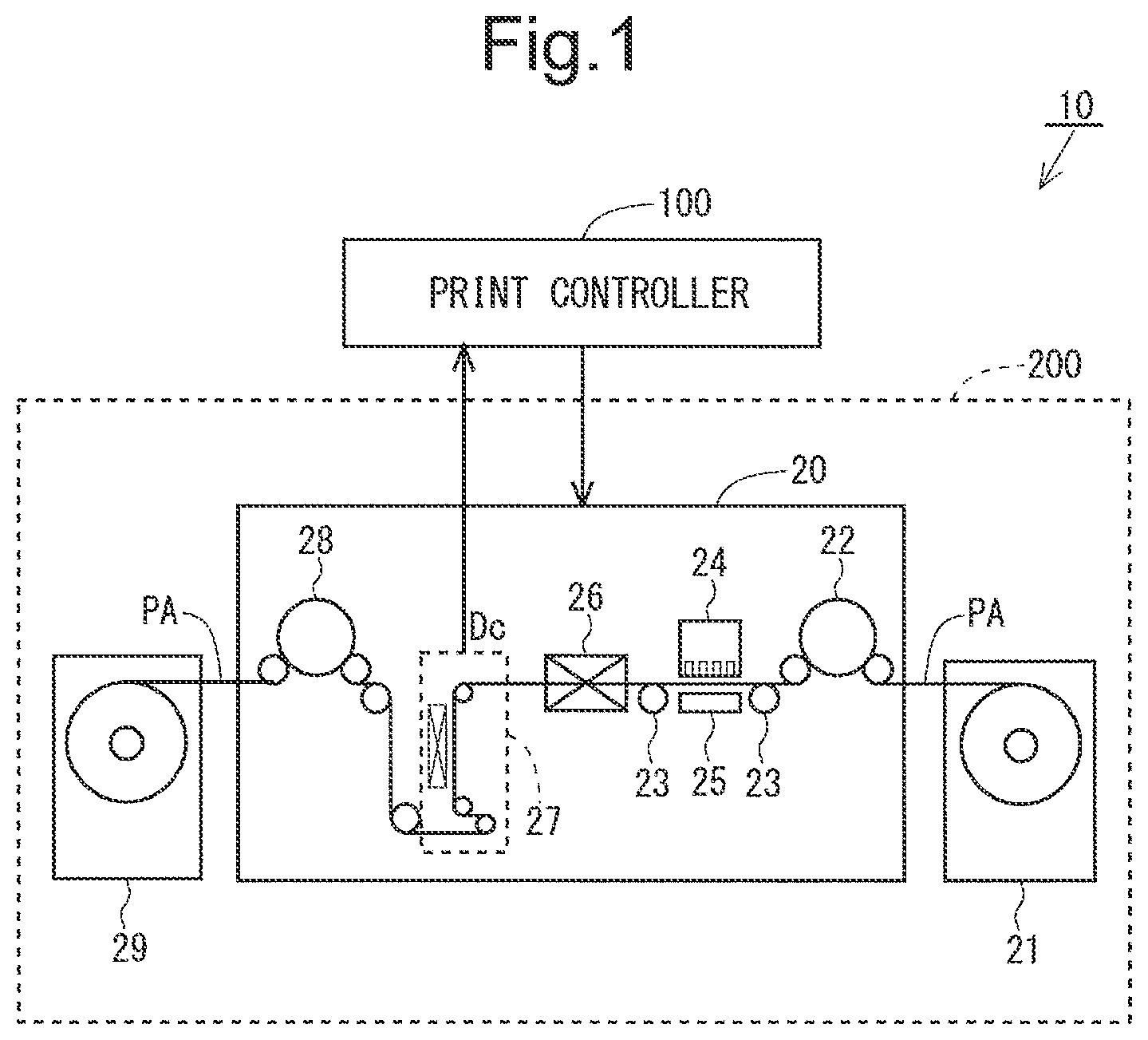 Patent US12319071 Figure 1 – Head replacement method, inkjet printing apparatus, and non-transitory computer-readable recording medium recording head replacement support program