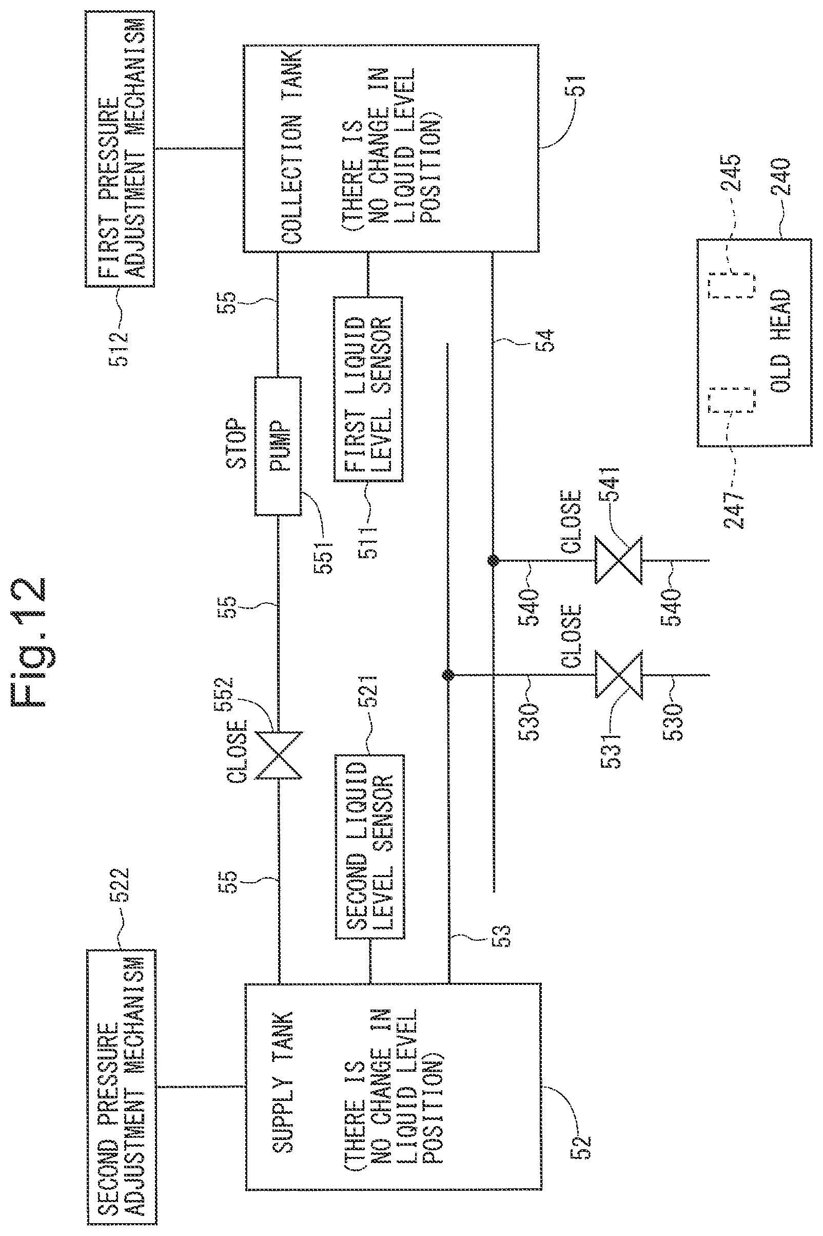 Patent US12319071 Figure 12 – Head replacement method, inkjet printing apparatus, and non-transitory computer-readable recording medium recording head replacement support program