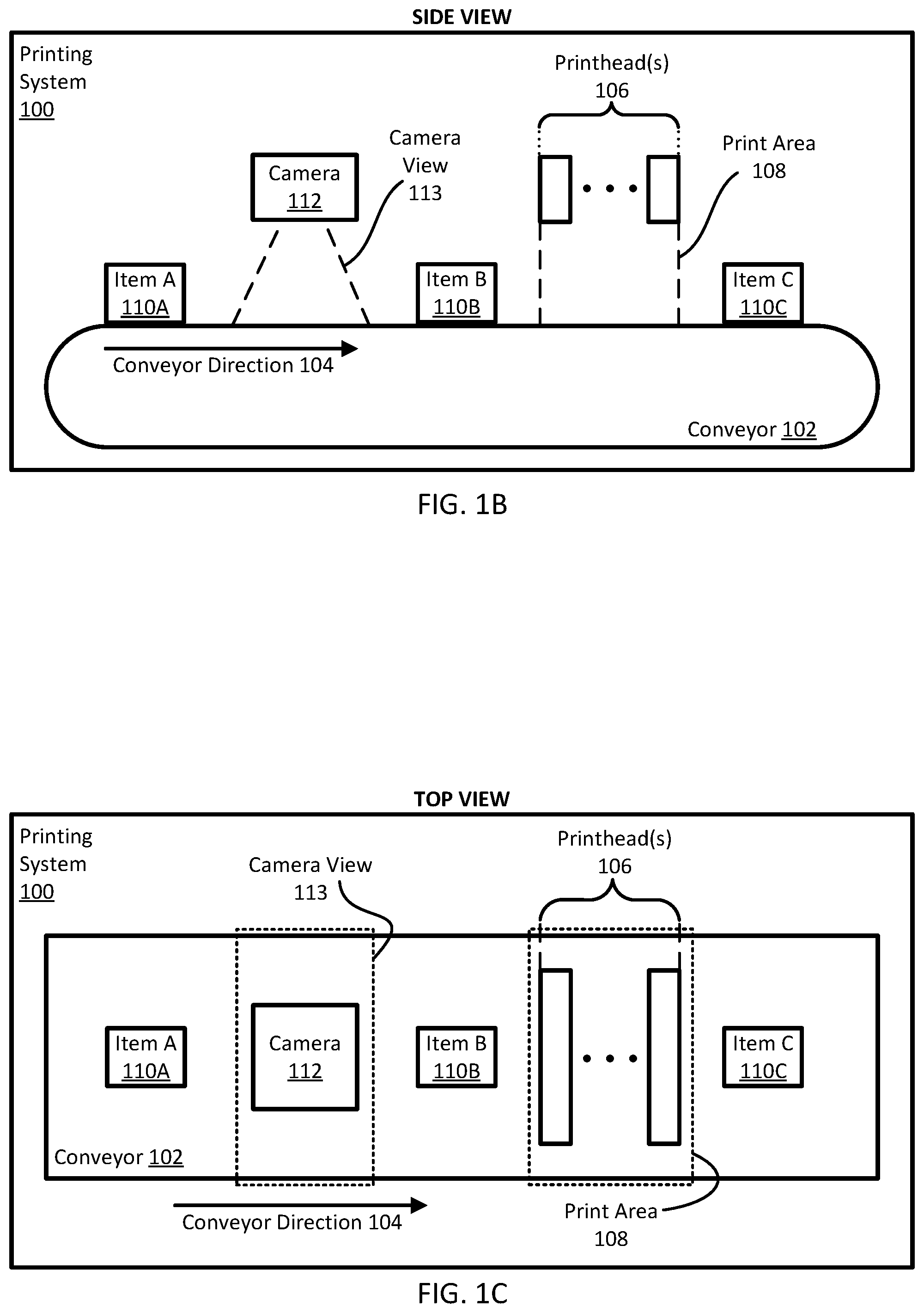 Patent US12319074 Figure 2 – Identifying object shape, rotation, and position for printing and quality control