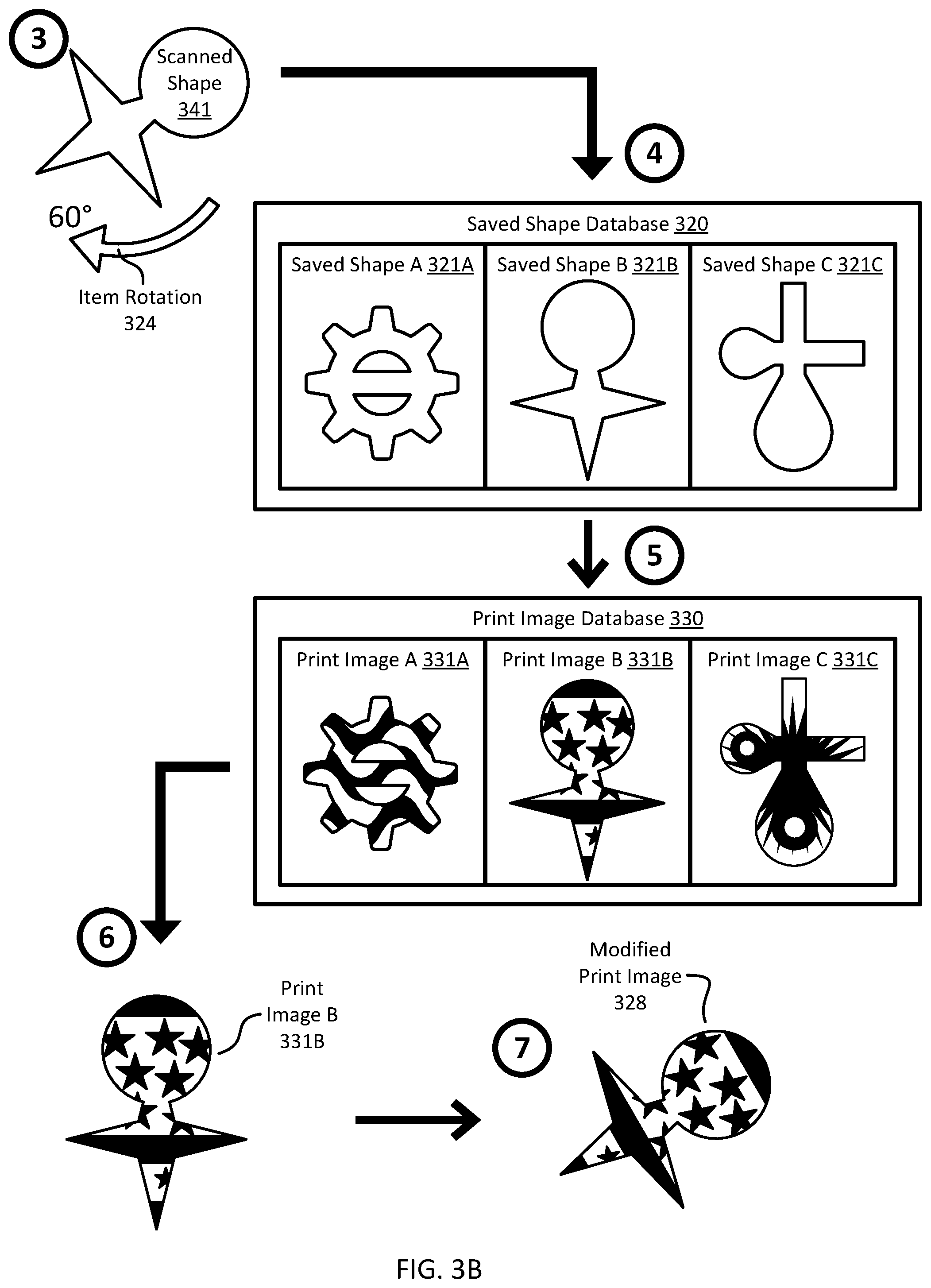 Patent US12319074 Figure 6 – Identifying object shape, rotation, and position for printing and quality control