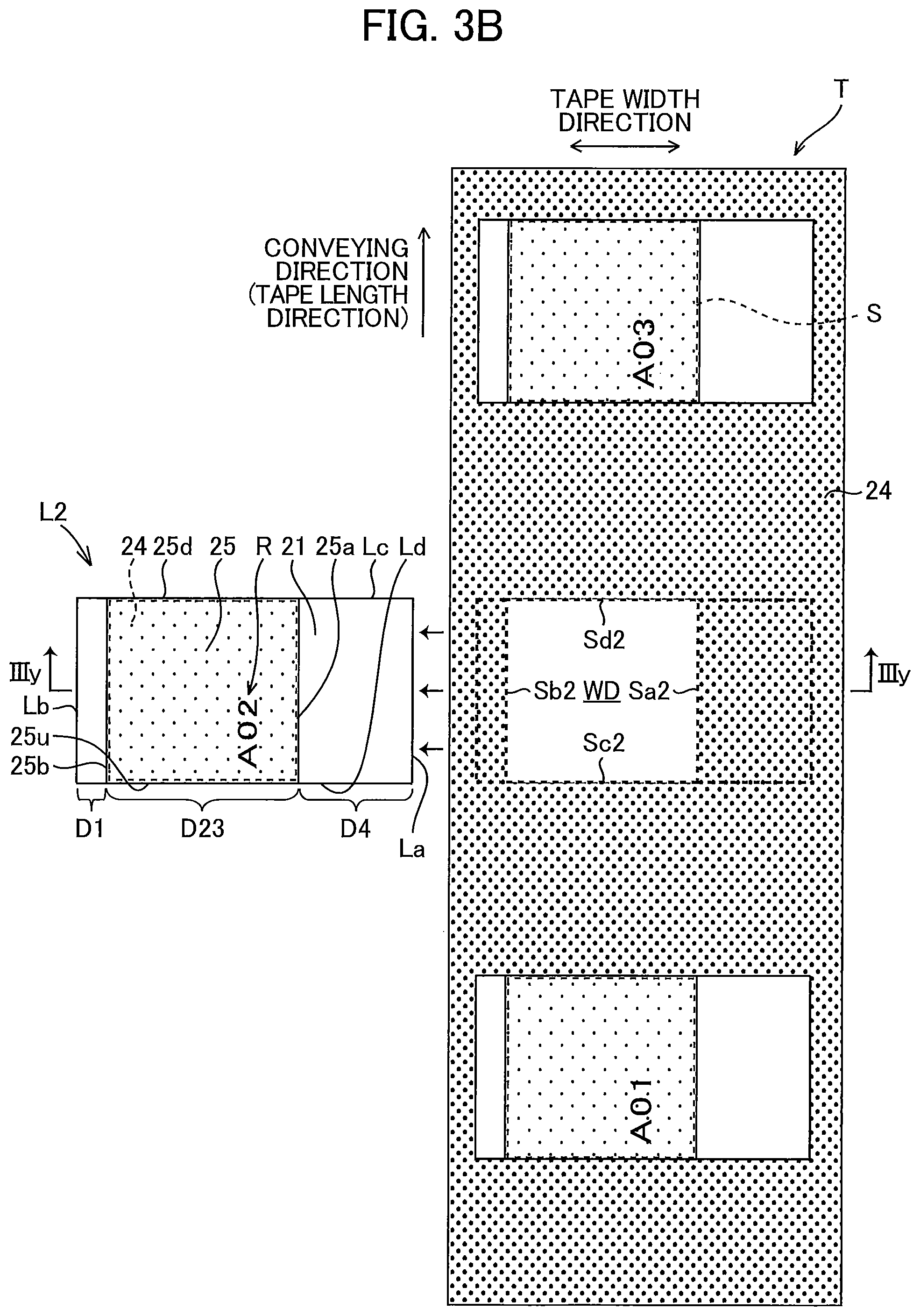 Patent US12319076 Figure 7 – Medium used with printer and including label and mark provided on release material
