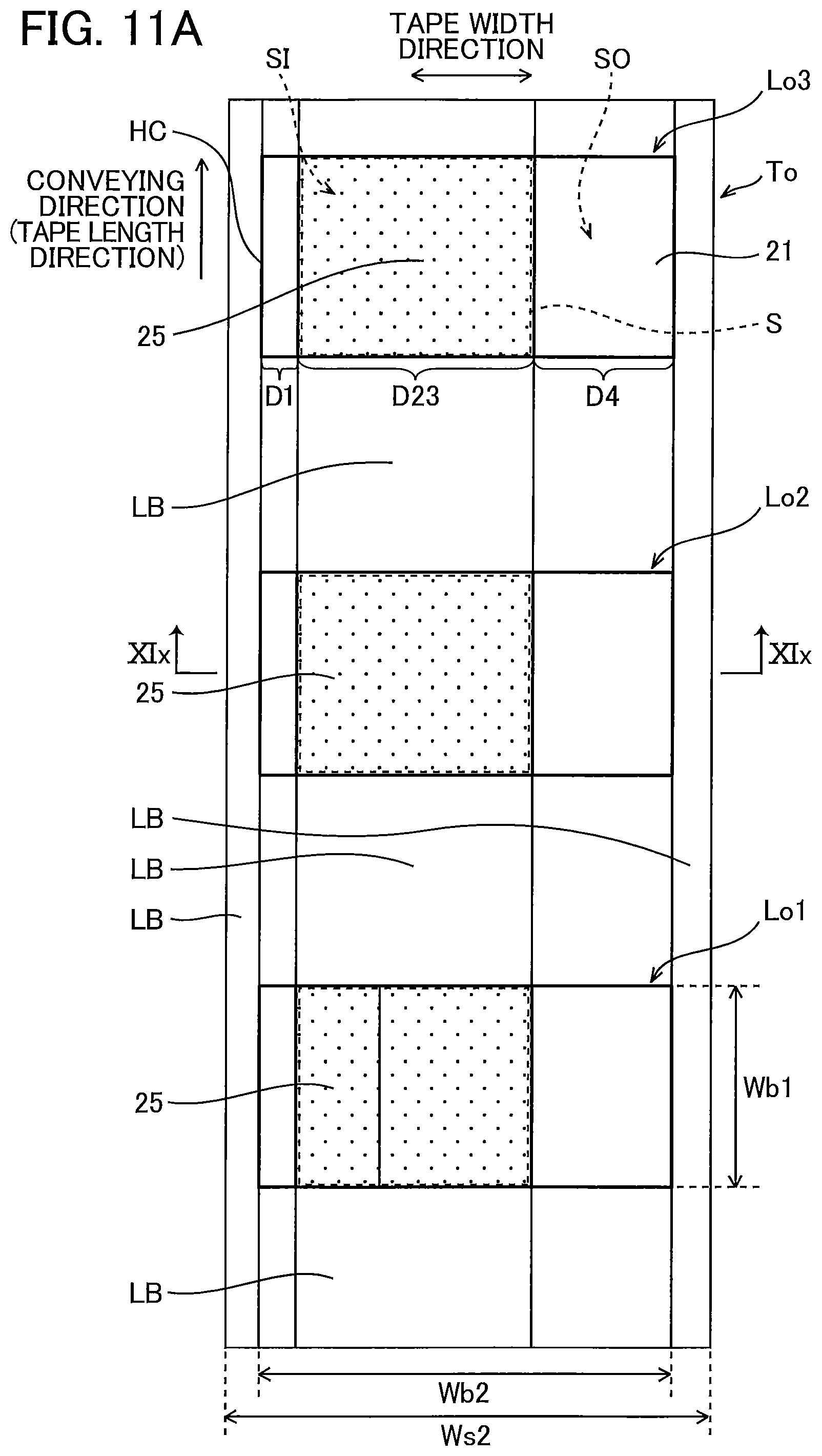 Patent US12319076 Figure 16 – Medium used with printer and including label and mark provided on release material