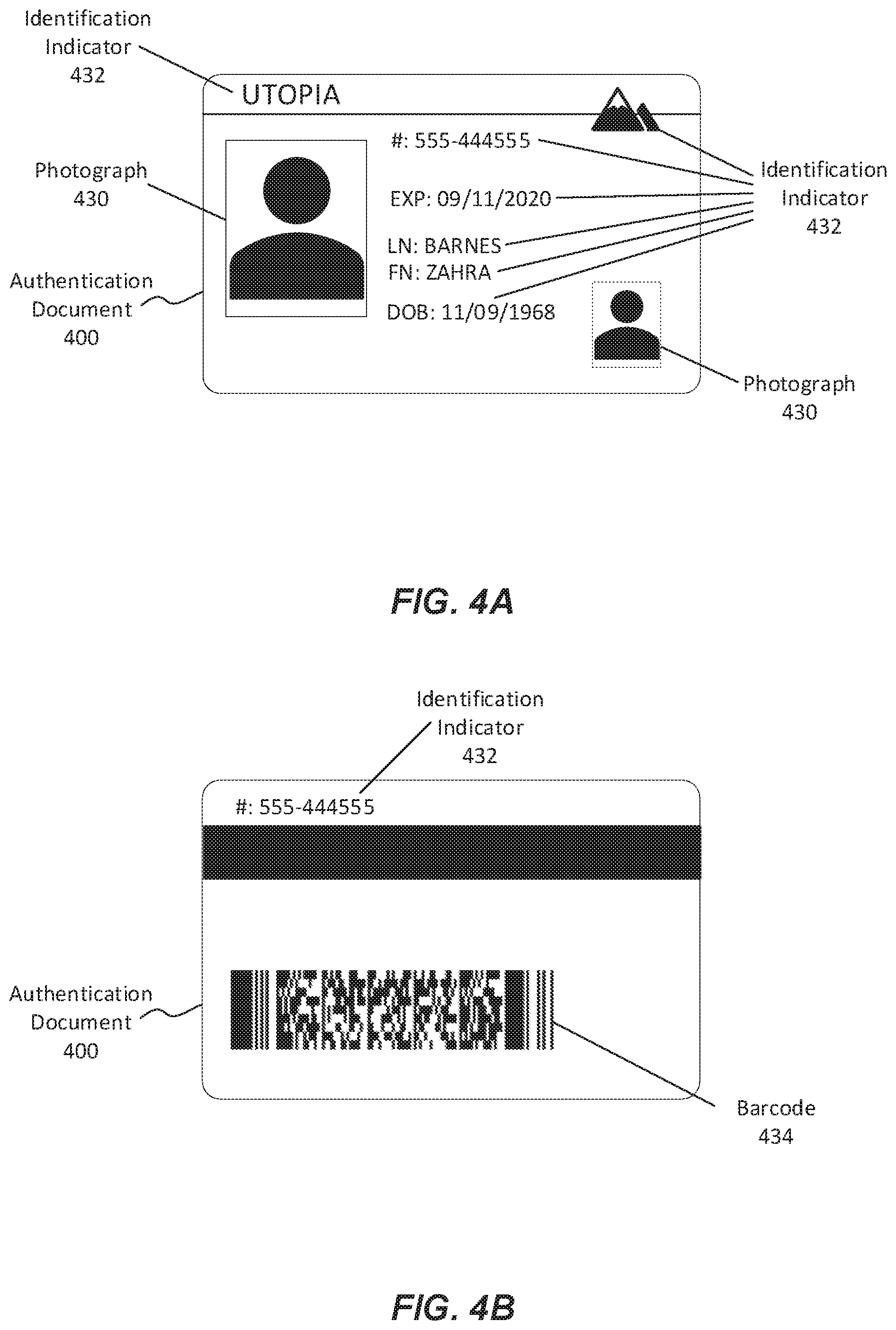 Patent US12319080 Figure 4 – Identity authentication and processing