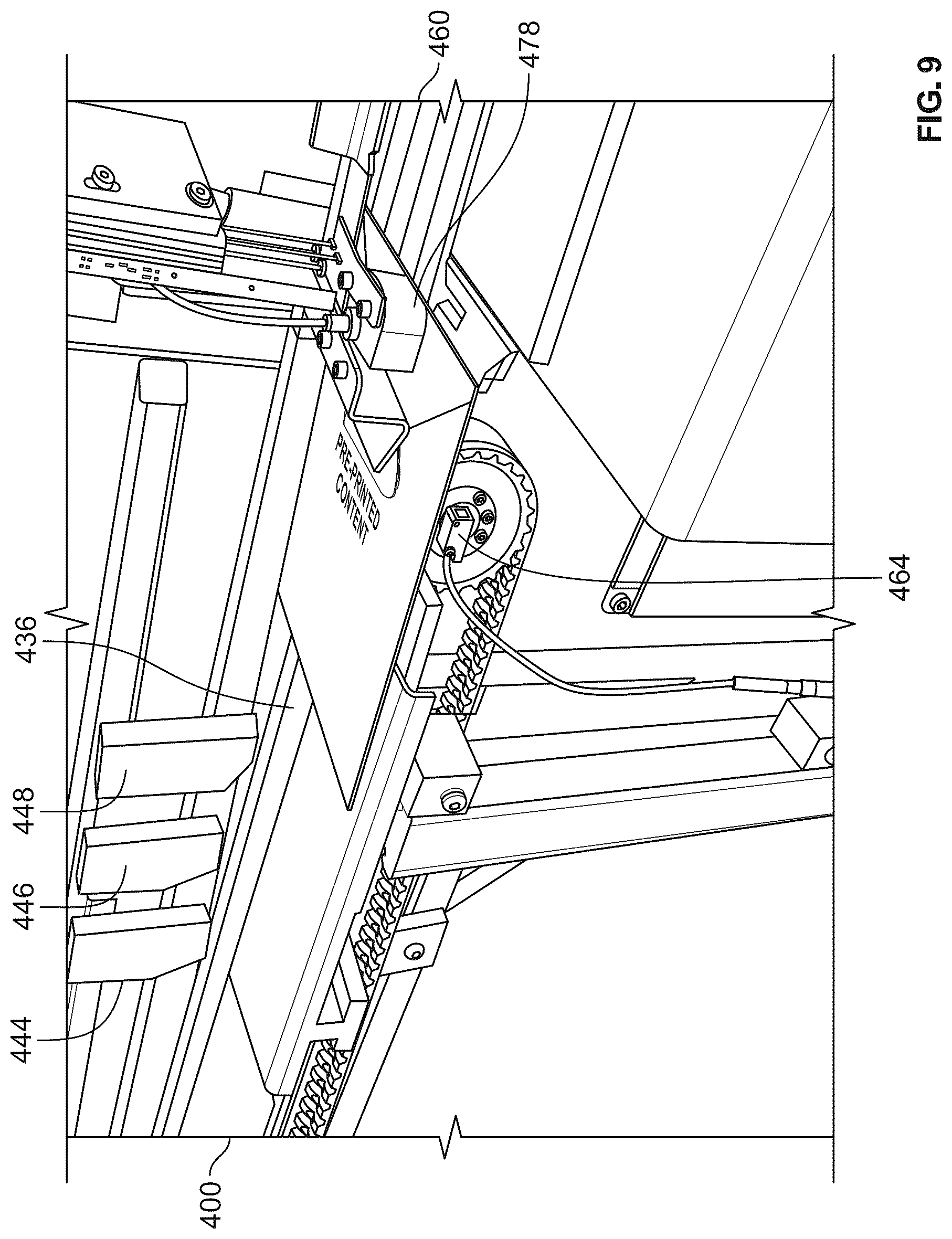 Patent US12319084 Figure 11 – Automated greeting card conveyance system