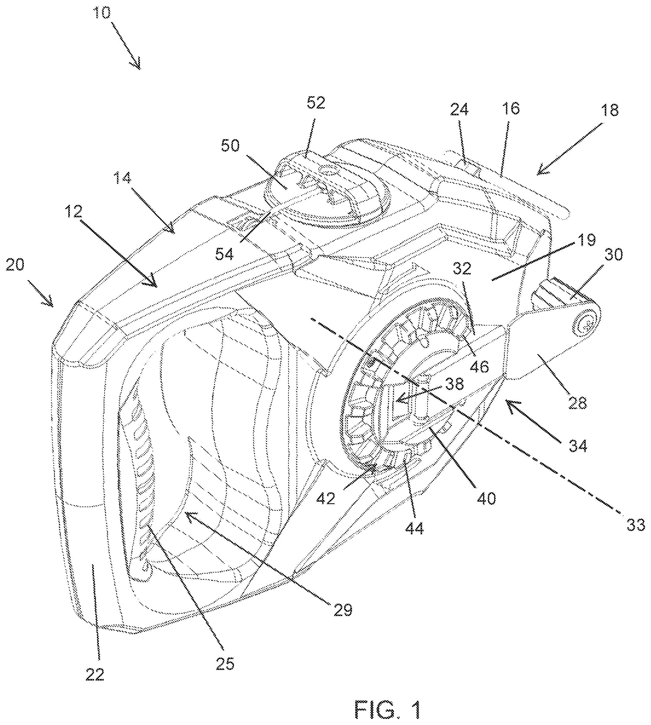 Patent US12319086 Figure 1 – Chalk reel