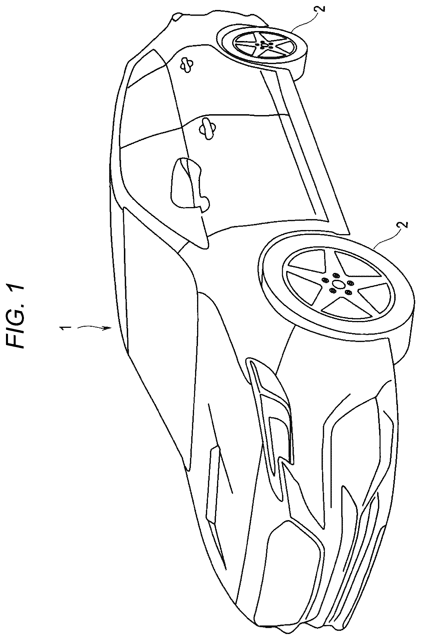 Patent US12319087 Figure 1 – Vehicle wheel element structure